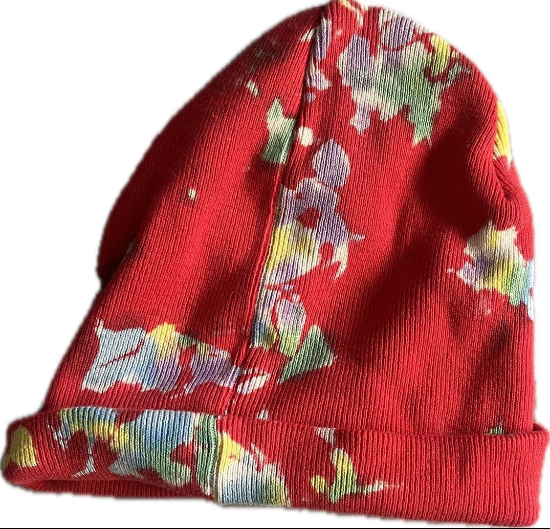 Supreme Supreme Red Splatter Dyed Beanie Size ONE SIZE - 6 Thumbnail