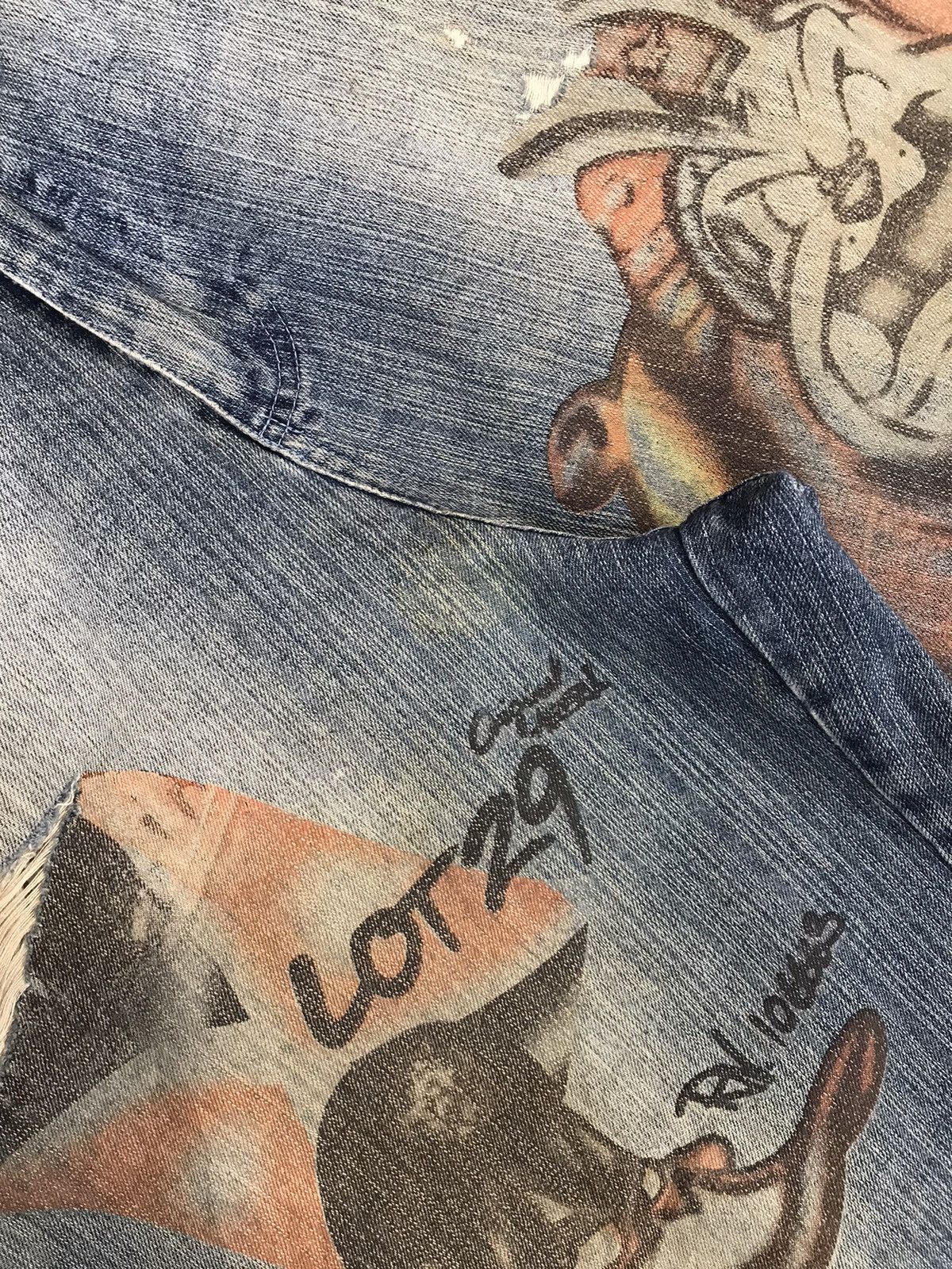 Vintage Vintage LOT 29 dog & duck printed distressed denim jort Size US 36 / EU 52 - 8 Thumbnail