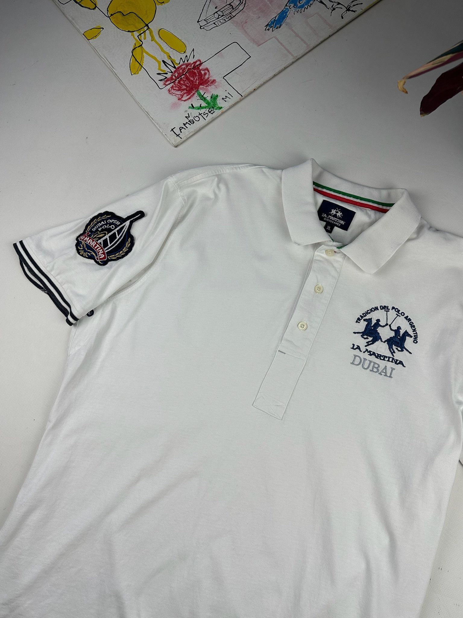 La Martina Y2K Maserati La Martina Polo Rugby TShirt Ralph Style Dubai Size US XL / EU 56 / 4 - 6 Thumbnail