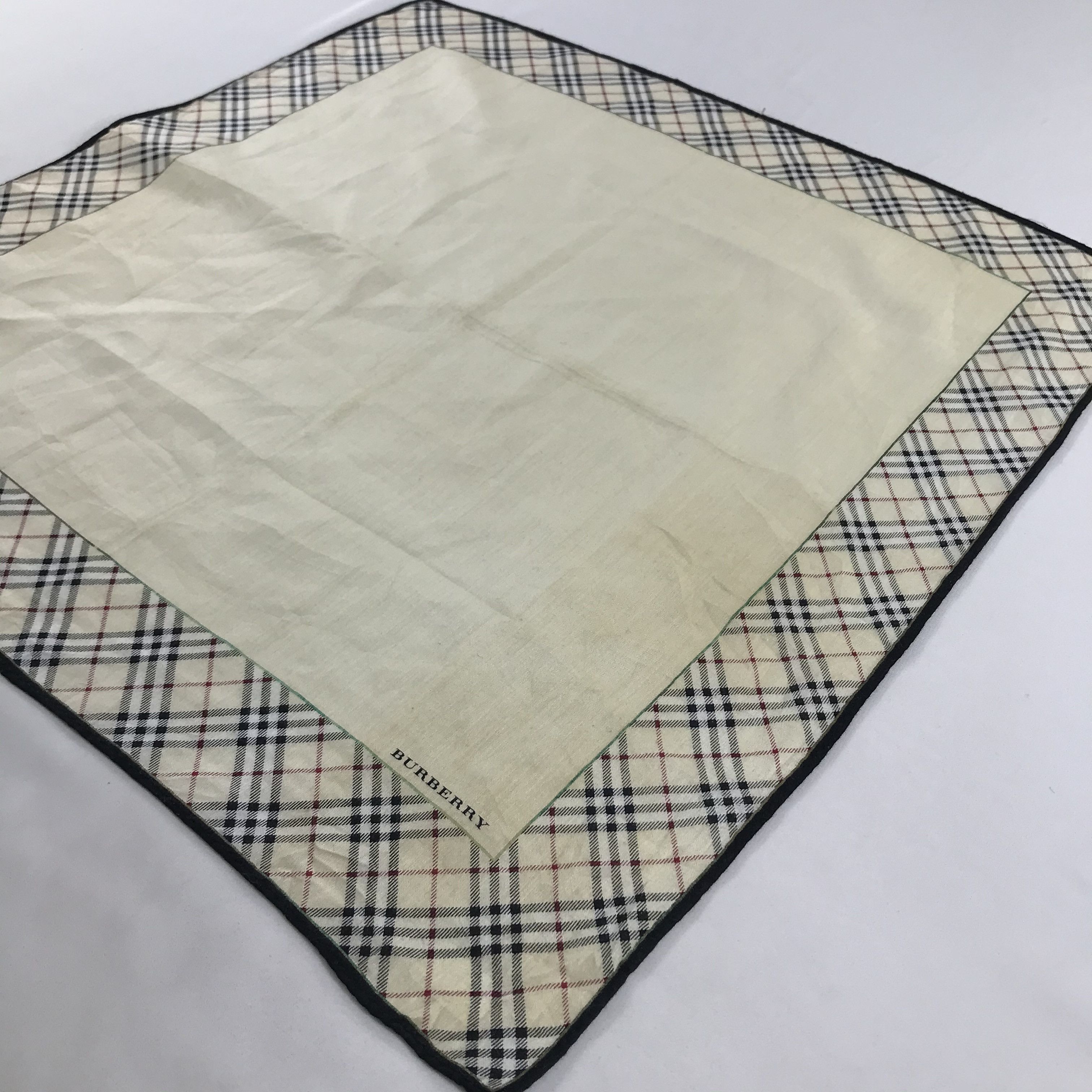 Burberry × Vintage Burberry Bandana / Handkerchief / Neckerchief - S1355 Size ONE SIZE - 2 Thumbnail