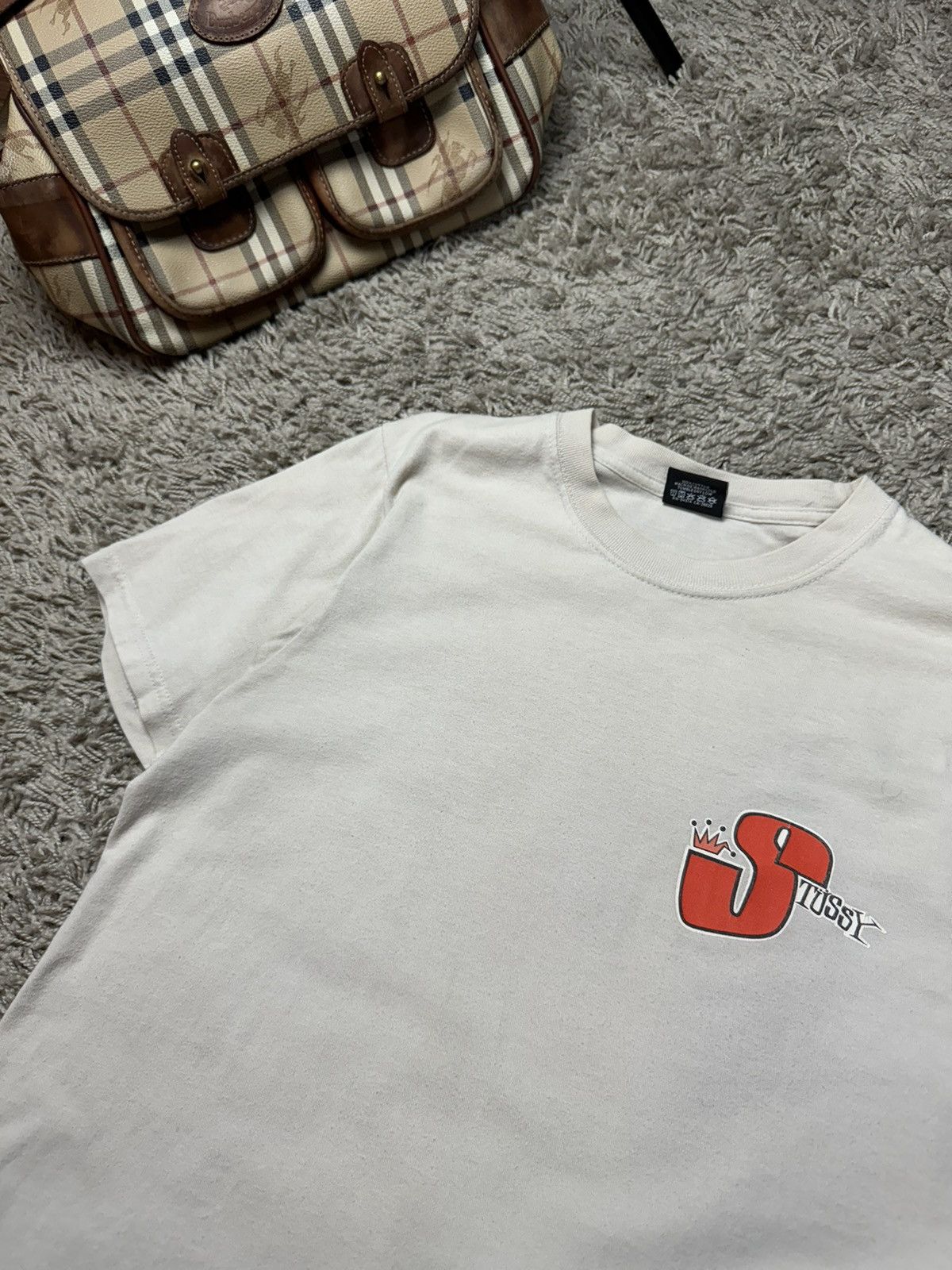 Stussy Vintage t shirt Stussy big S y2k original skate rap item Size US S / EU 44-46 / 1 - 3 Thumbnail