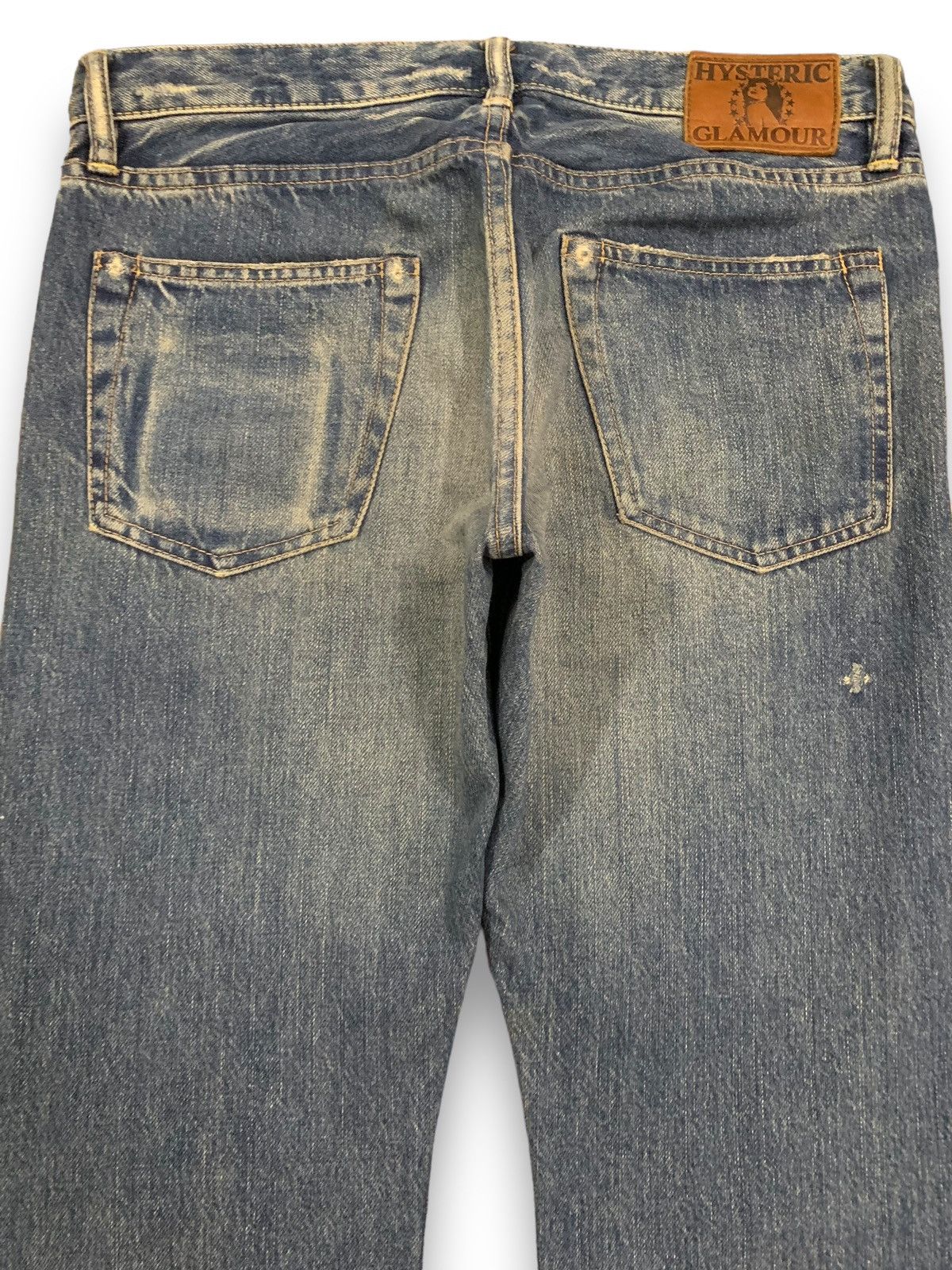 Hysteric Glamour Vintage Hysteric Glamour Selvedge Studded Distressed Jeans Size US 31 - 14 Thumbnail