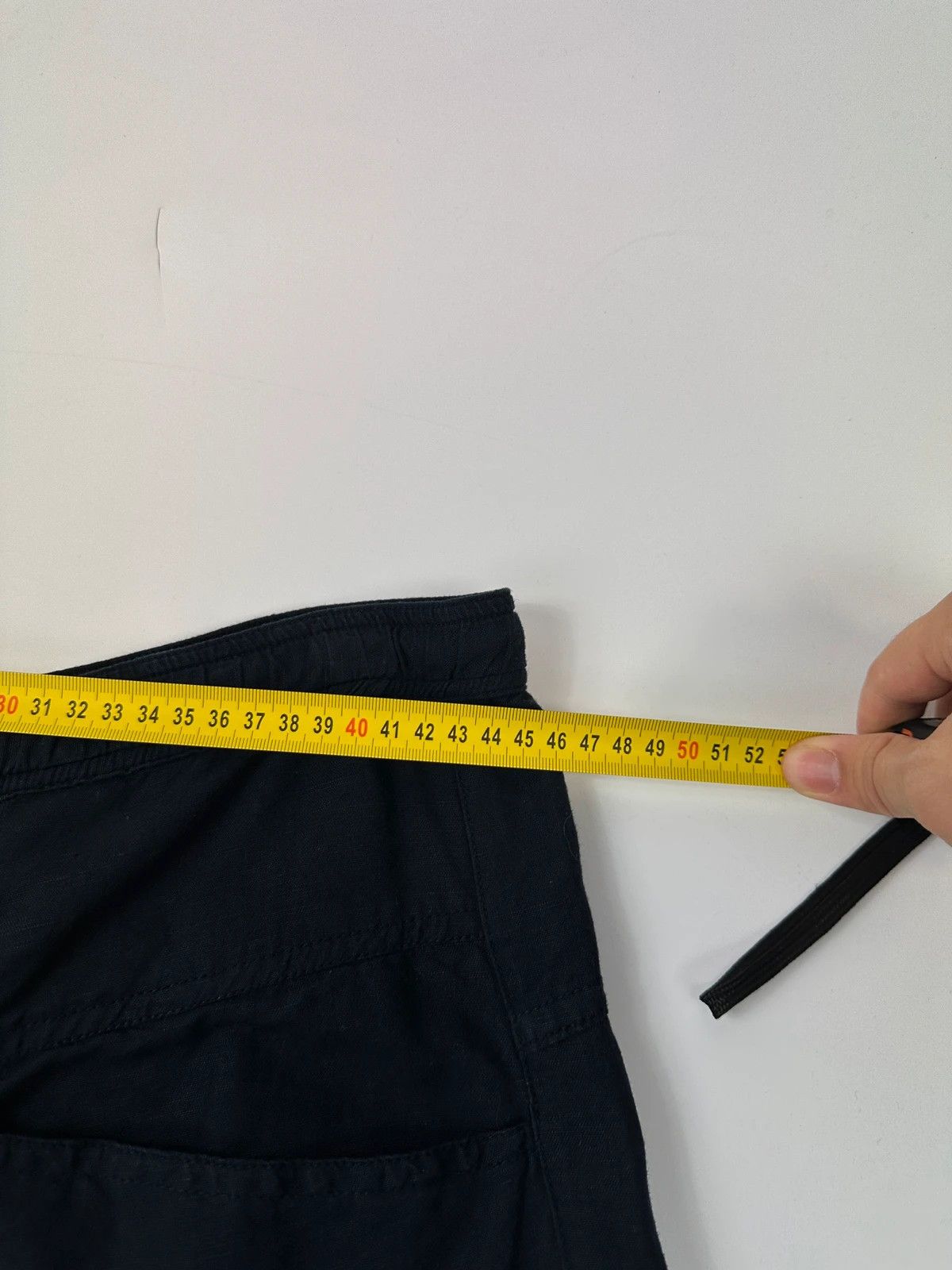 Marithe + Francois Girbaud MFG 90s Navy Linen & Cottons Cargo Parachute Pants Size US 32 / EU 48 - 12 Thumbnail