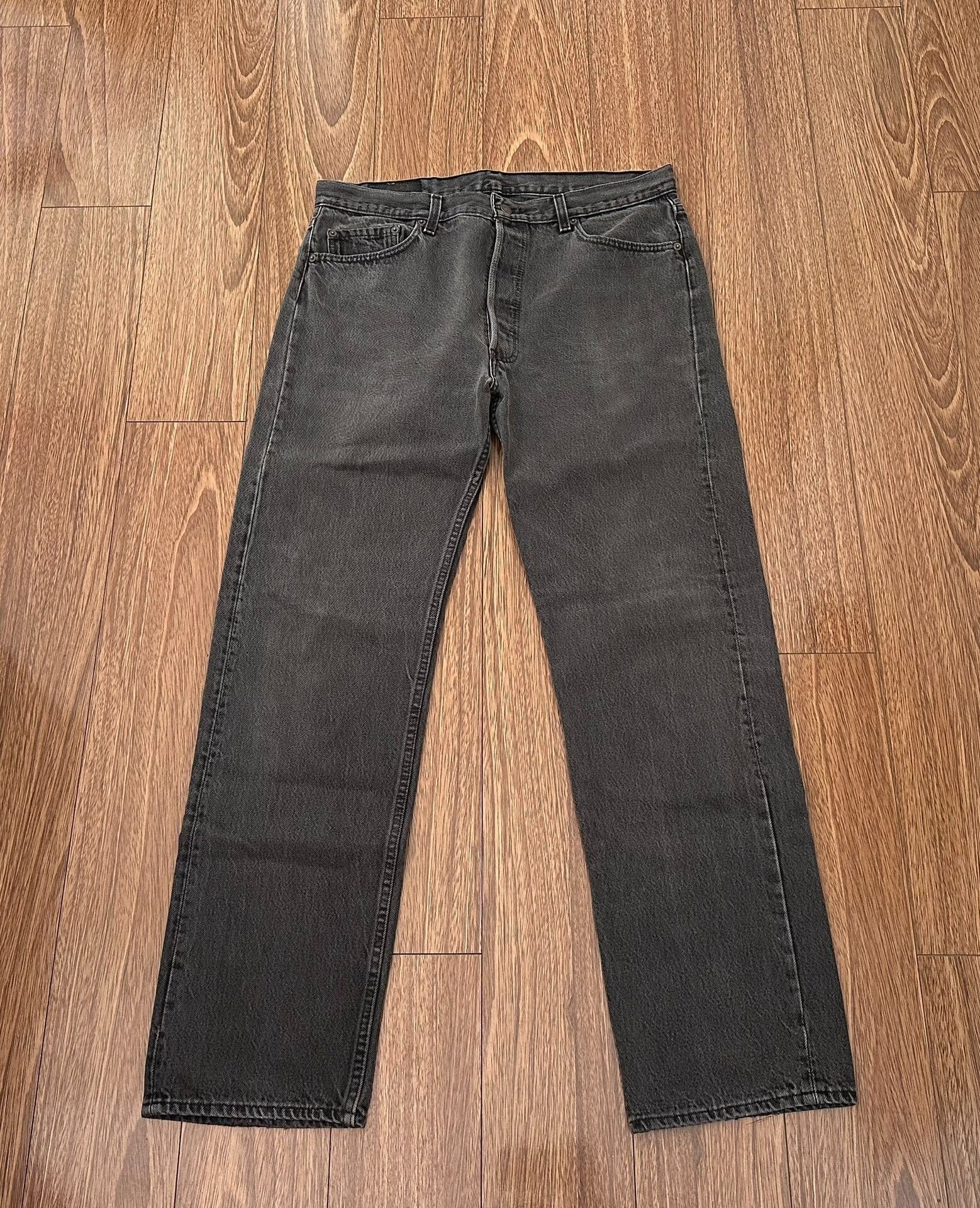 Levi's vintage levi's 501 black jeans from the 90s Size US 36 / EU 52 - 1 Thumbnail