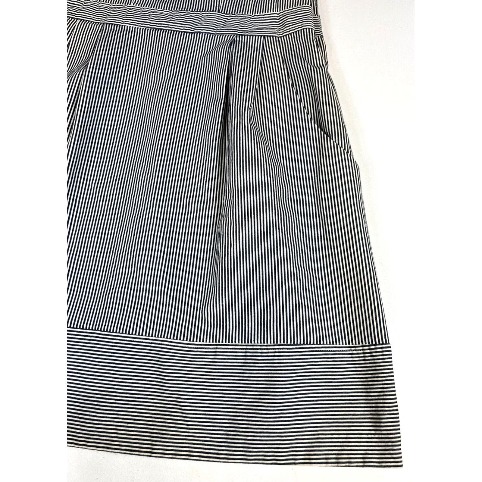 Nanette Lepore Nanette Lepore Runaway Cotton Pique Striped Sleeveless Dress Sz 12 Size XL / US 12-14 / IT 48-50 - 6 Thumbnail