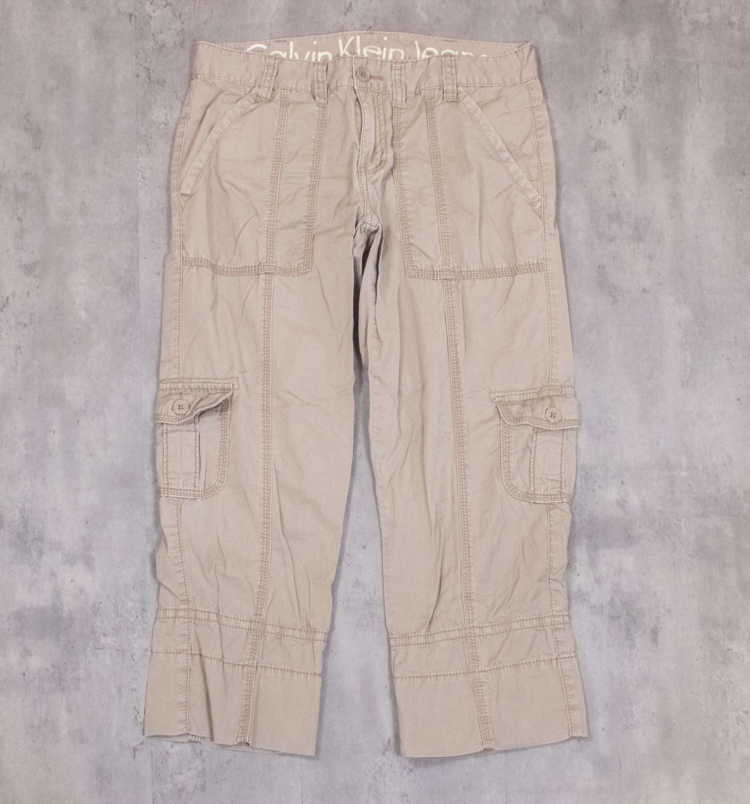 Calvin Klein Calvin Kelin OG-107 Cargo Brown Pants Size US 30 / EU 46 - 3 Thumbnail
