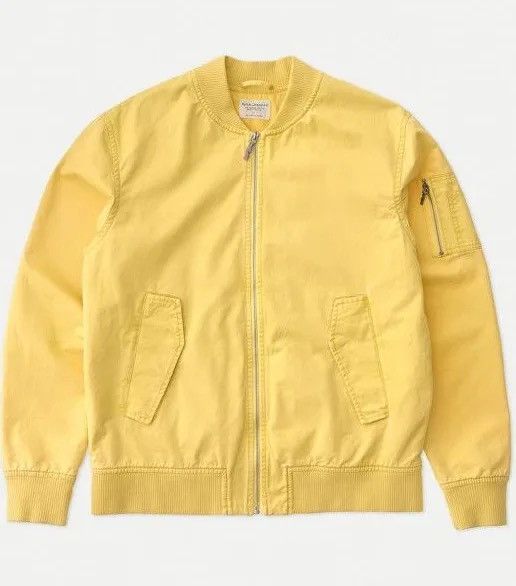 Nudie Jeans Yellow Utilitarian Bomber Size US XL / EU 56 / 4 - 1 Thumbnail