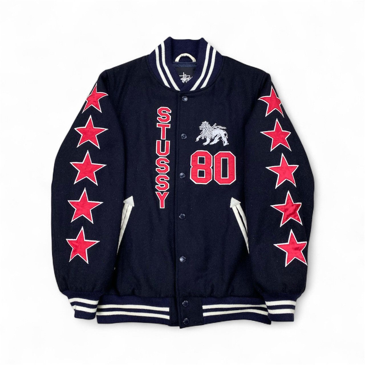 Stussy ⭐️Stüssy 80 Wool Quilted Varsity Jacket⭐️ Size US S / EU 44-46 / 1 - 2 Thumbnail