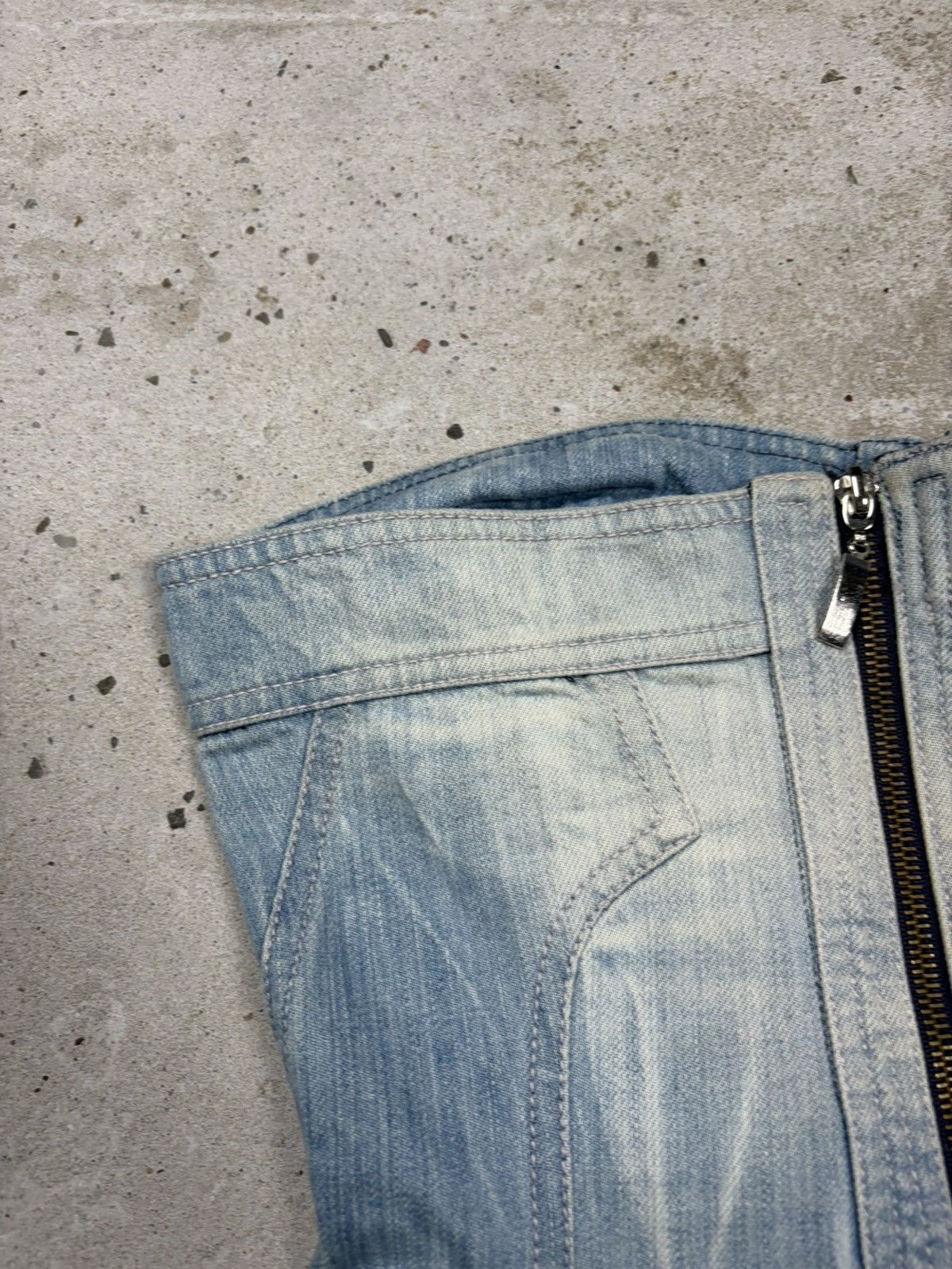 Just Cavalli Vintage 2000s Just Cavalli Denim Jeans Corset Top Zip Up Size M / US 6-8 / IT 42-44 - 10 Thumbnail