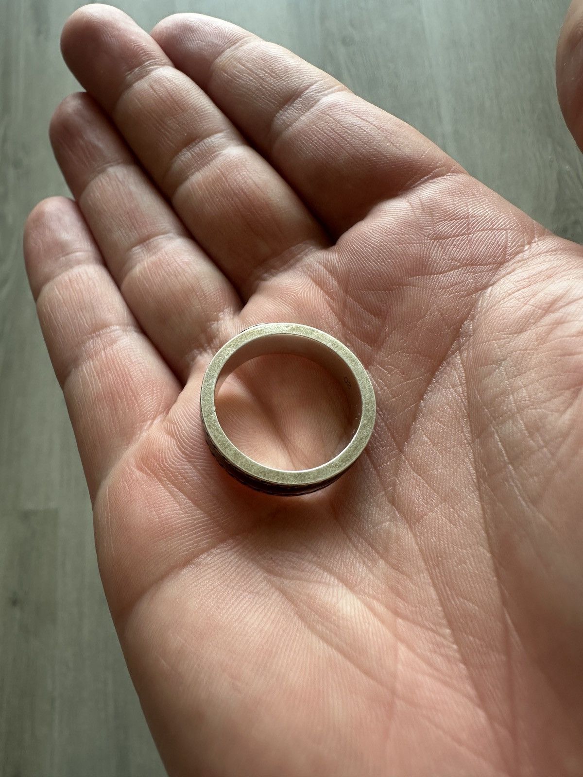 Gucci Gucci Interlocking G Sterling Silver Ring in Sz 9 Size ONE SIZE - 6 Thumbnail