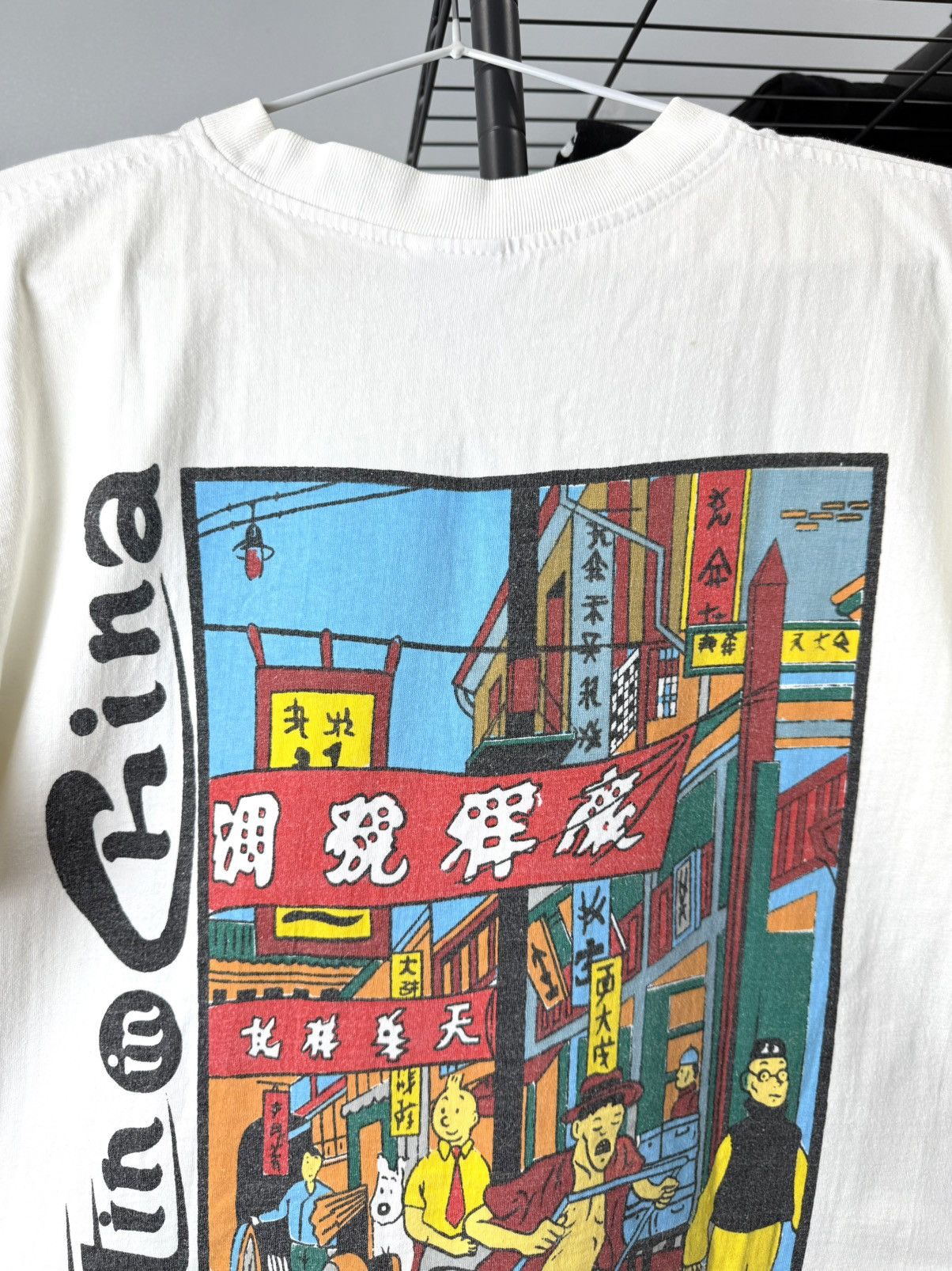 Vintage Vintage 1990’s Tin Tin China Tour T Shirt Cartoon Comics Size US L / EU 52-54 / 3 - 10 Thumbnail