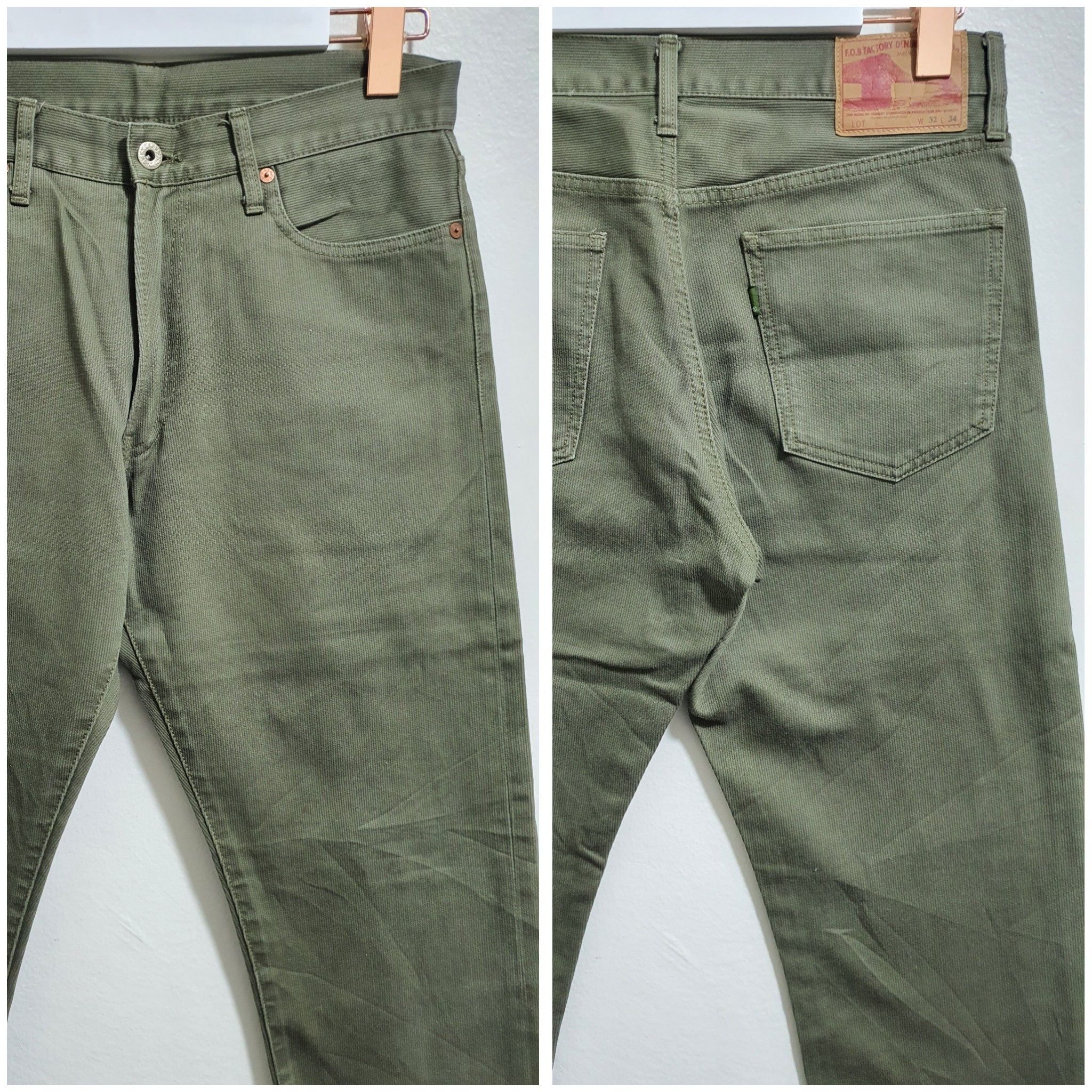FOB Factory × Japanese Brand FOB FACTORY 31”/40” GREEN JEANS Size US 31 - 3 Thumbnail