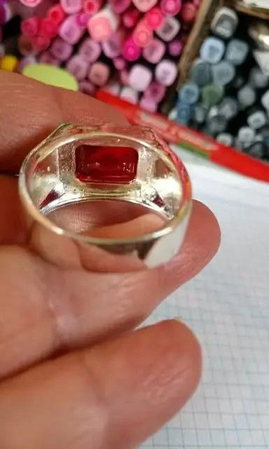 Other Men Luxurious Dominant Red Rng Size ONE SIZE - 4 Thumbnail