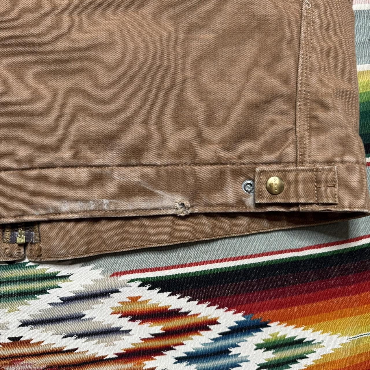 VINTAGE CARHARTT DETROIT JACKET J01 BRN Brown Size 48 Tall