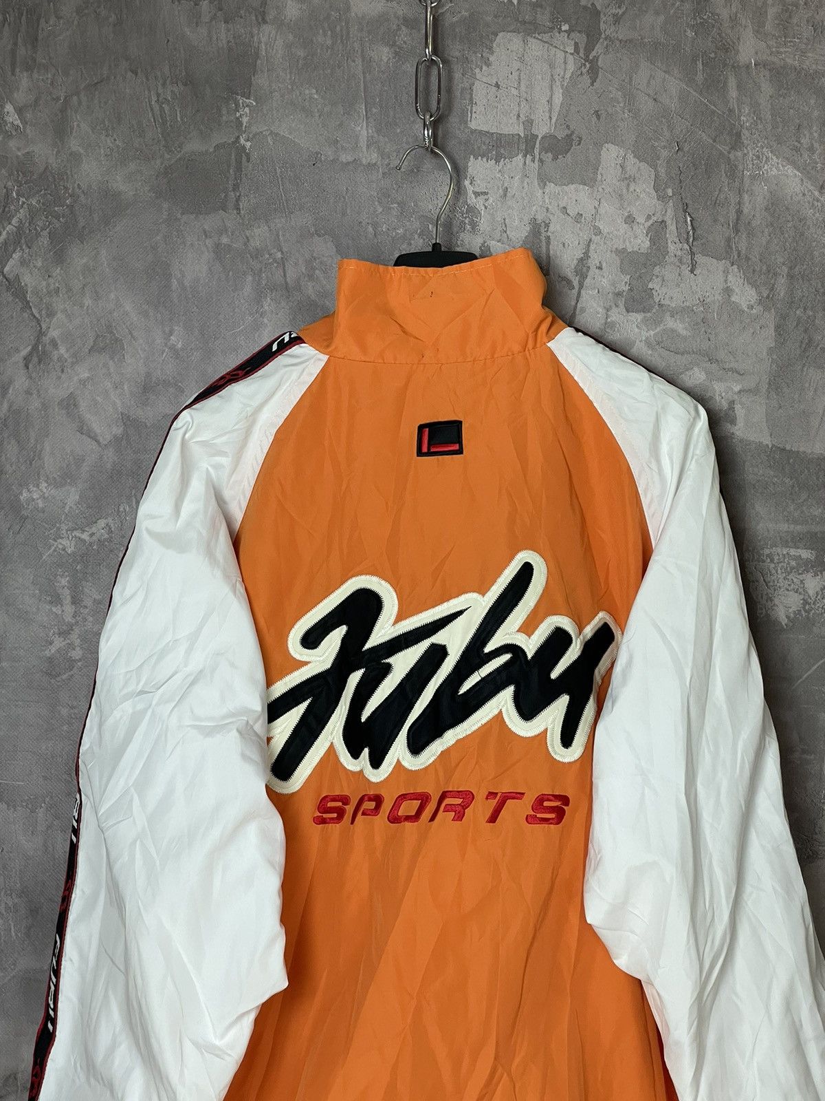 Designer × Fubu × Vintage FUBU SPORTS JACKET OVERSIZED NYLON SIZE L ORANGE Size US L / EU 52-54 / 3 - 2 Thumbnail