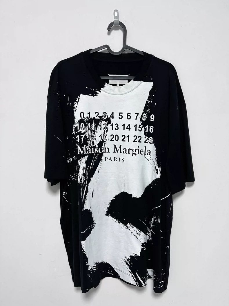 Maison Margiela Ink graffiti short sleeves