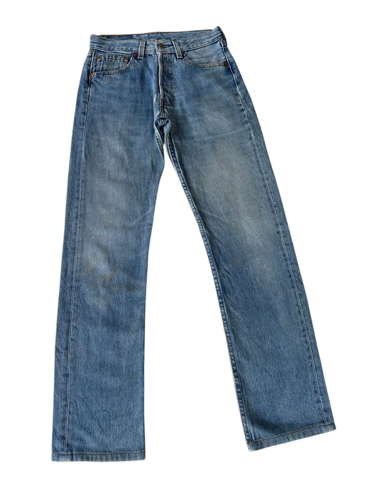 Levi's 💥VINTAGE LEVIS 501 USA #552 DISTRESSED DENIM JEANS Size US 28 / EU 44 - 3 Thumbnail