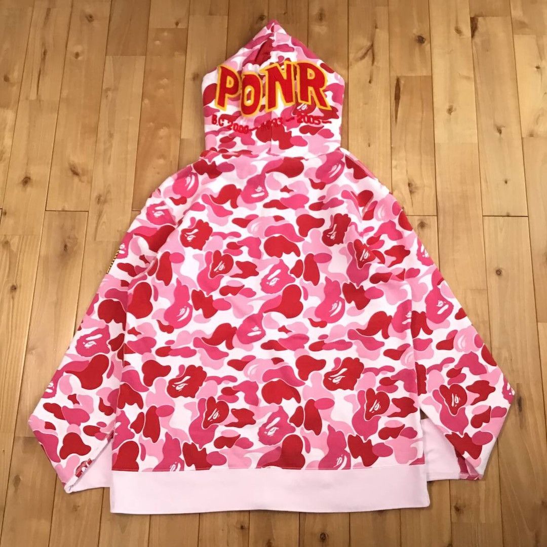 Bape BAPE ABC camo Pink shark full zip hoodie a bathing ape PONR Size US XL / EU 56 / 4 - 2 Thumbnail