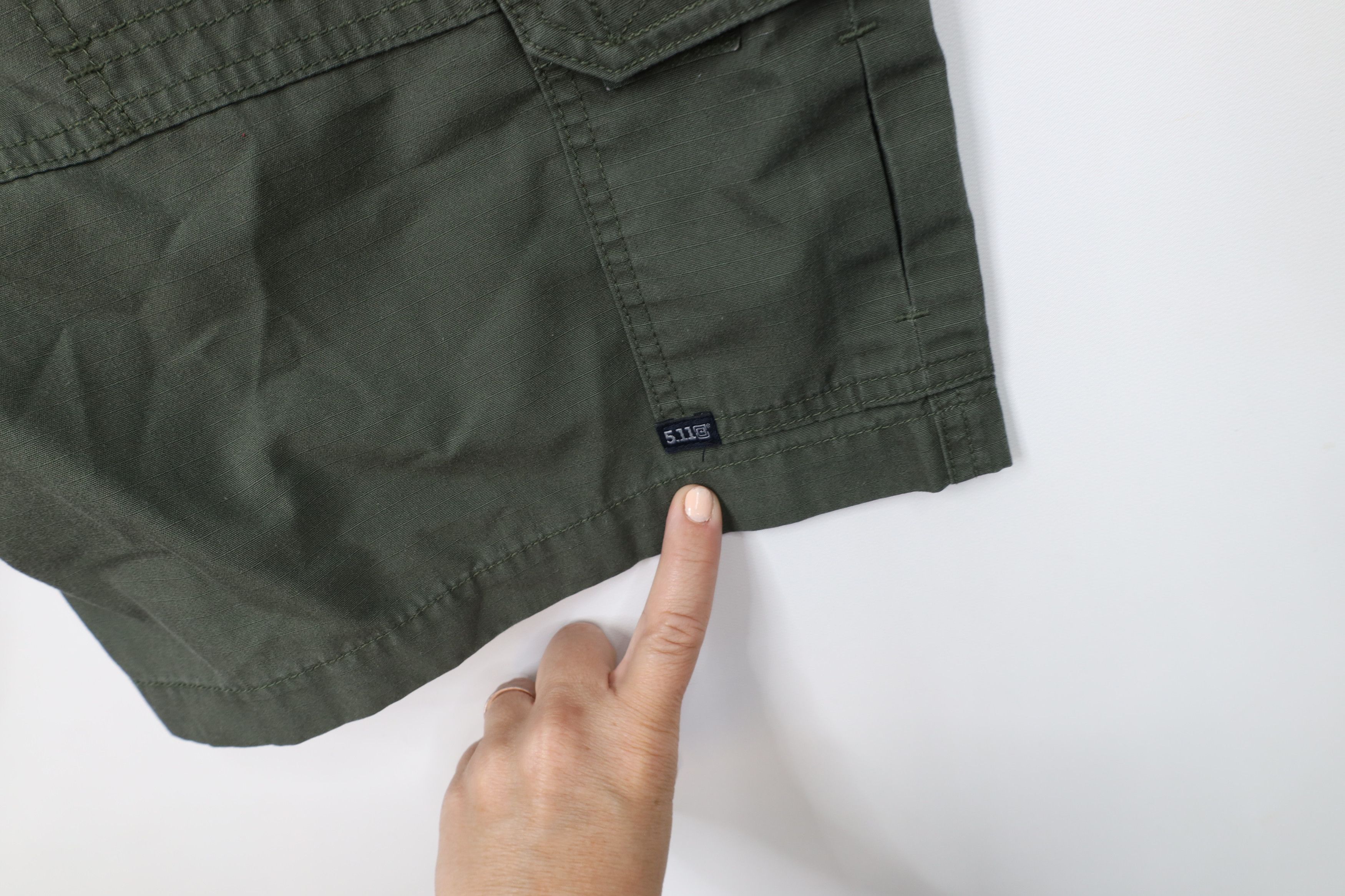 Vintage 5.11 Tactical Series Ripstop Uniform Cargo Shorts Green Size US 40 / EU 56 - 12 Thumbnail