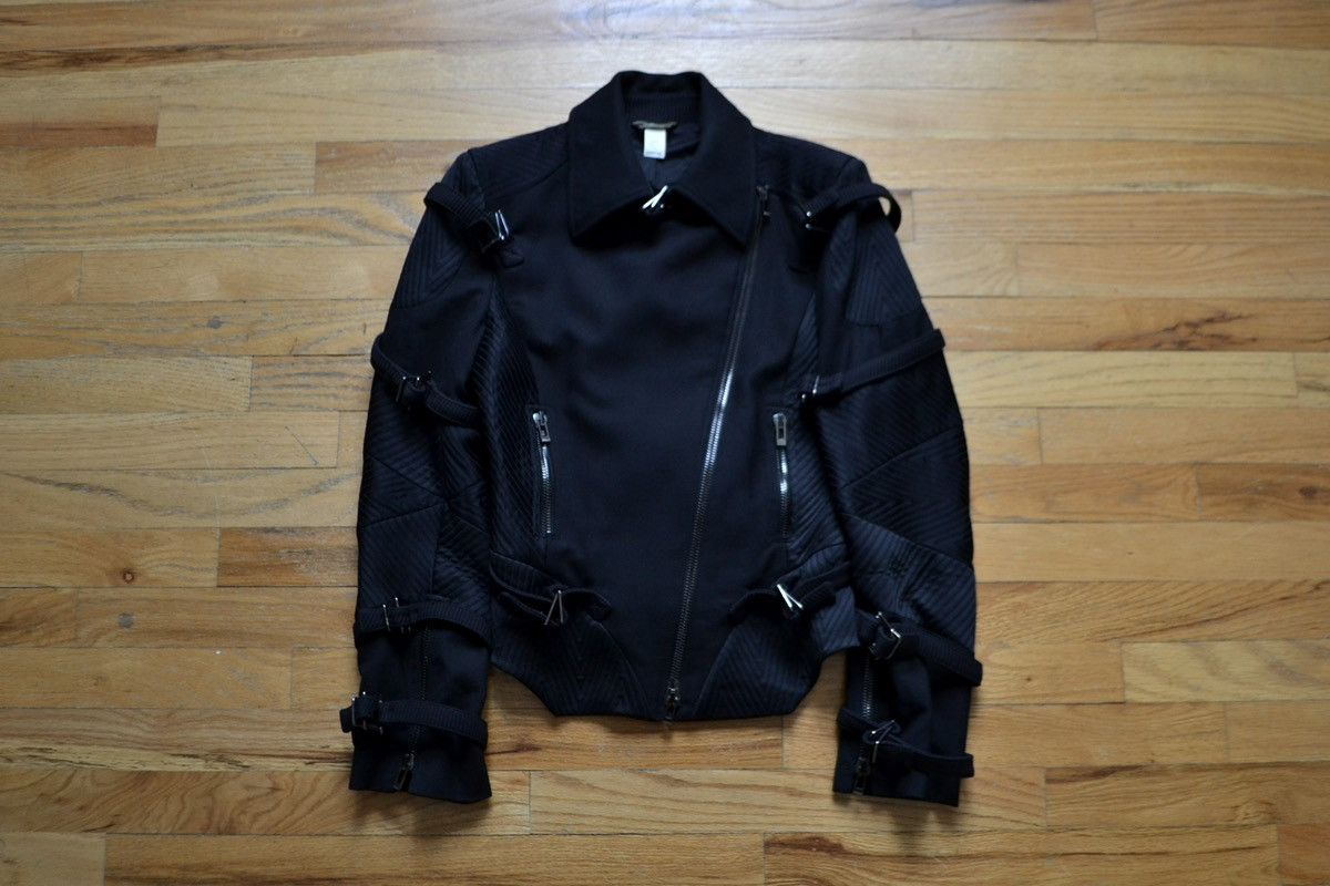 Versace FW2003 Bondage Moto Biker Jacket Size M / US 6-8 / IT 42-44 - 1 Thumbnail