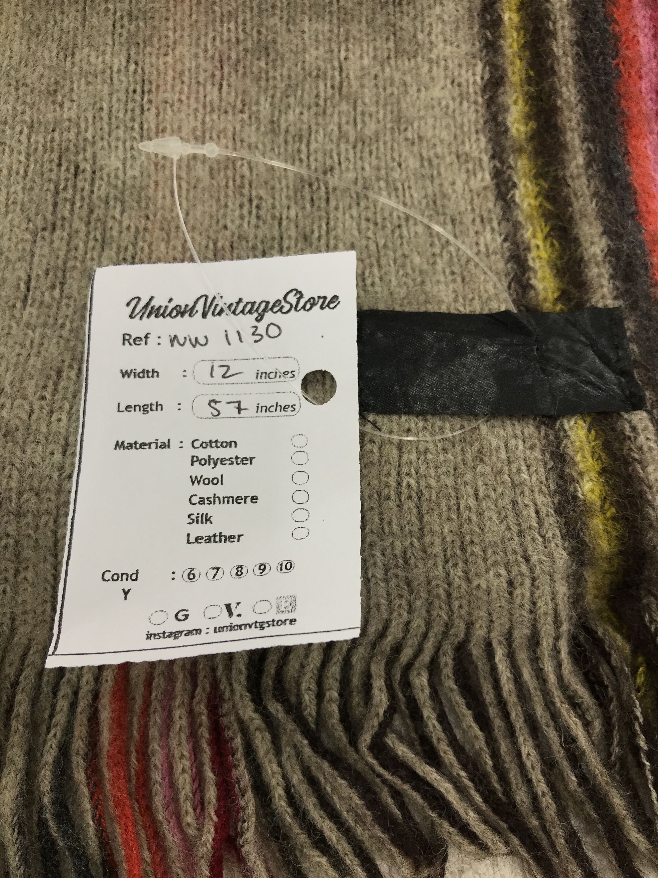 Paul Smith × Vintage Paul Smith Scarf / Muffler / Neckwear - WW1130 Size ONE SIZE - 5 Thumbnail