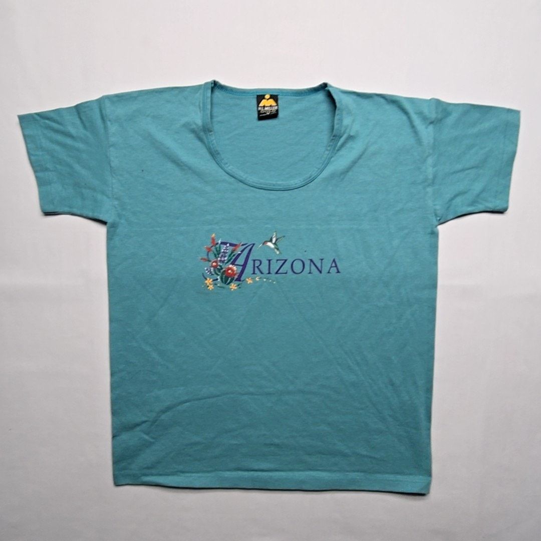 Vintage Vintage Arizona Turquoise Floral Hummingbird M Shirt Size M / US 6-8 / IT 42-44 - 1 Thumbnail