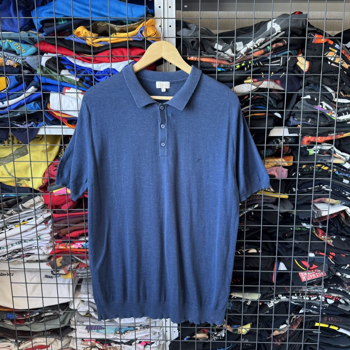 Brioni Brioni Blue Polo Shirt Size US XL / EU 56 / 4 - 1 Thumbnail