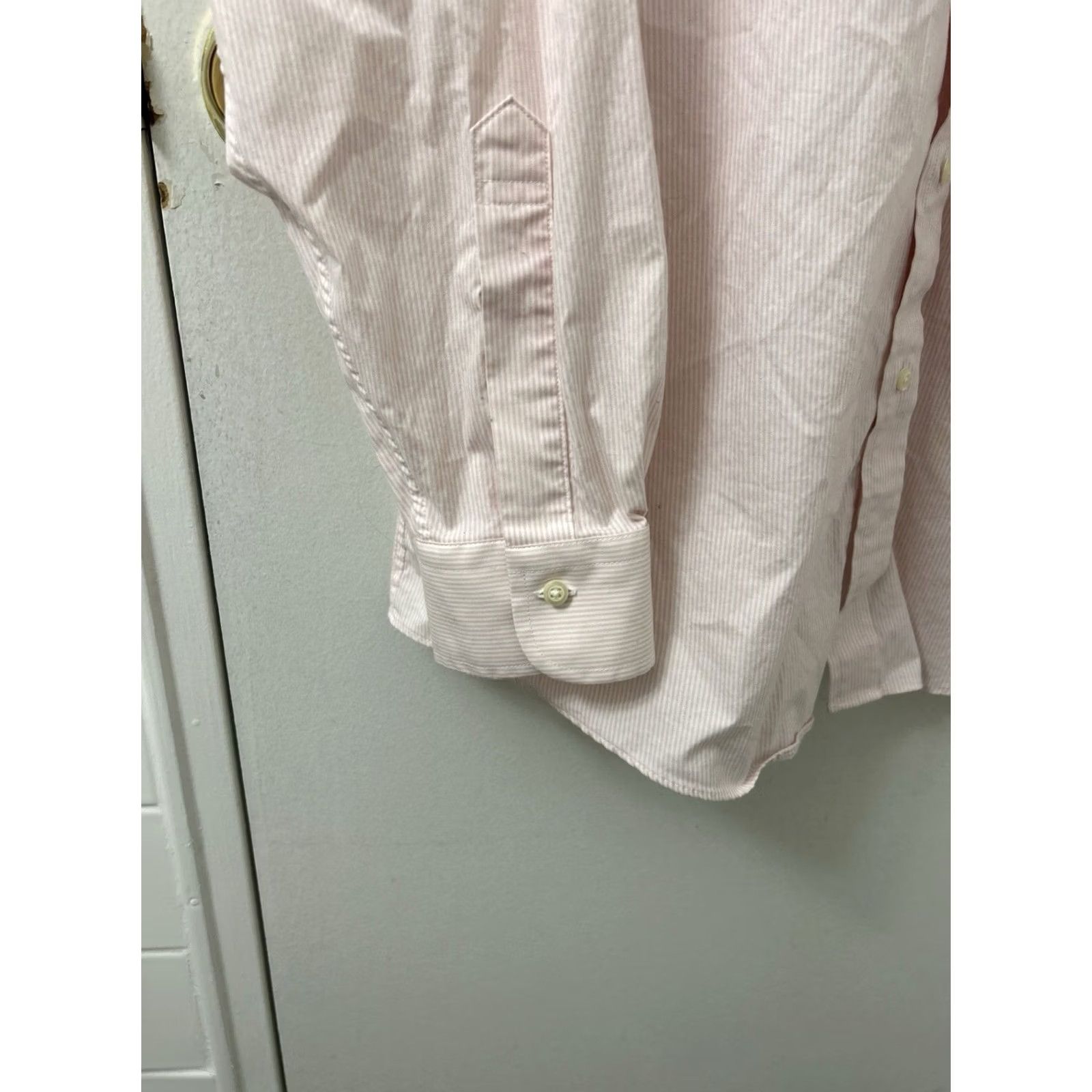 Brooks Brothers Brooks Brothers Shirt Mens 16.5 Pink Oxford Striped Regent Supima Button Up L/S Non-Iron Dress Shirt Size US XL / EU 56 / 4 - 7 Thumbnail