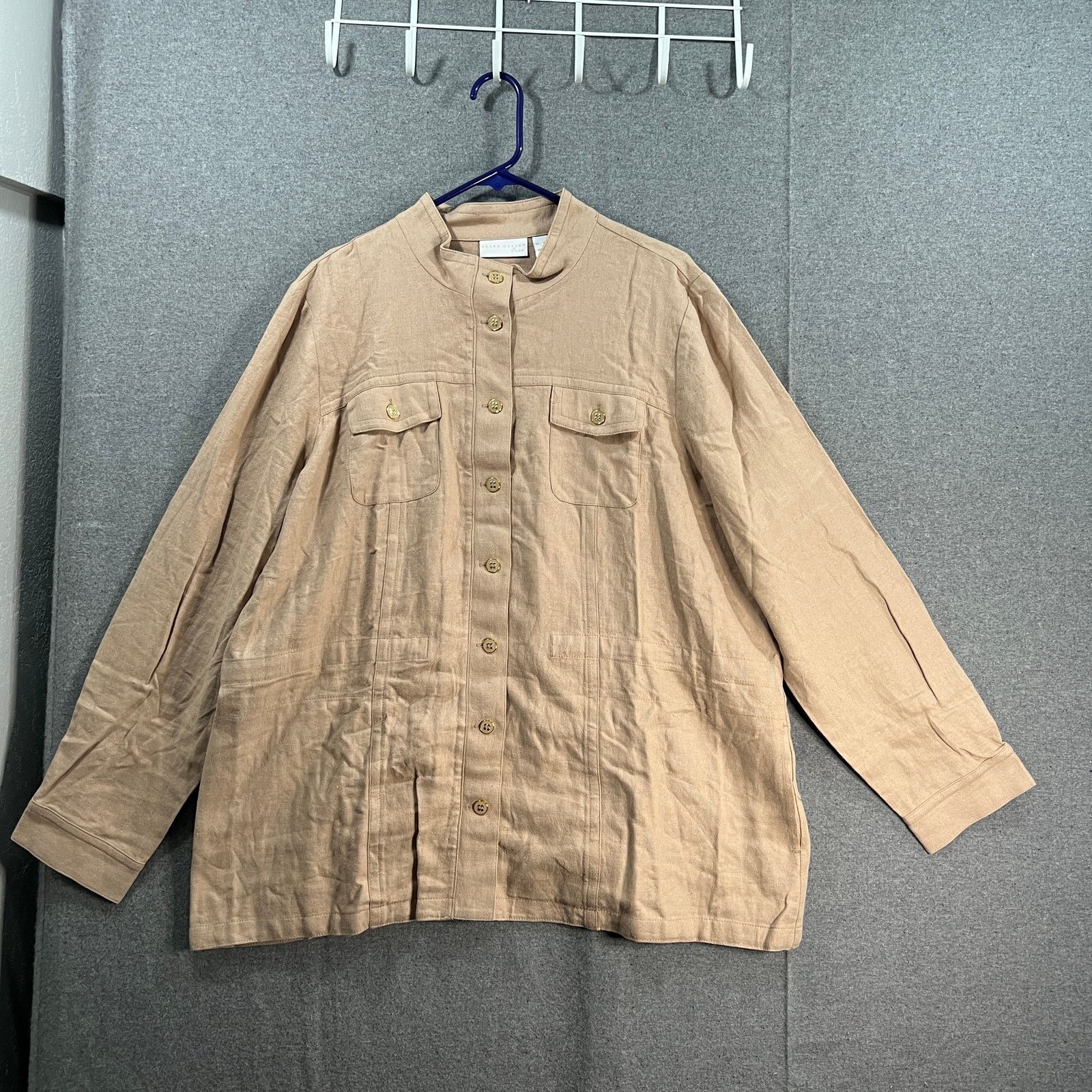 Other GRAVER Susan Graver Pure Linen Blend Jacket Warm Size XL / US 12-14 / IT 48-50 - 1 Thumbnail