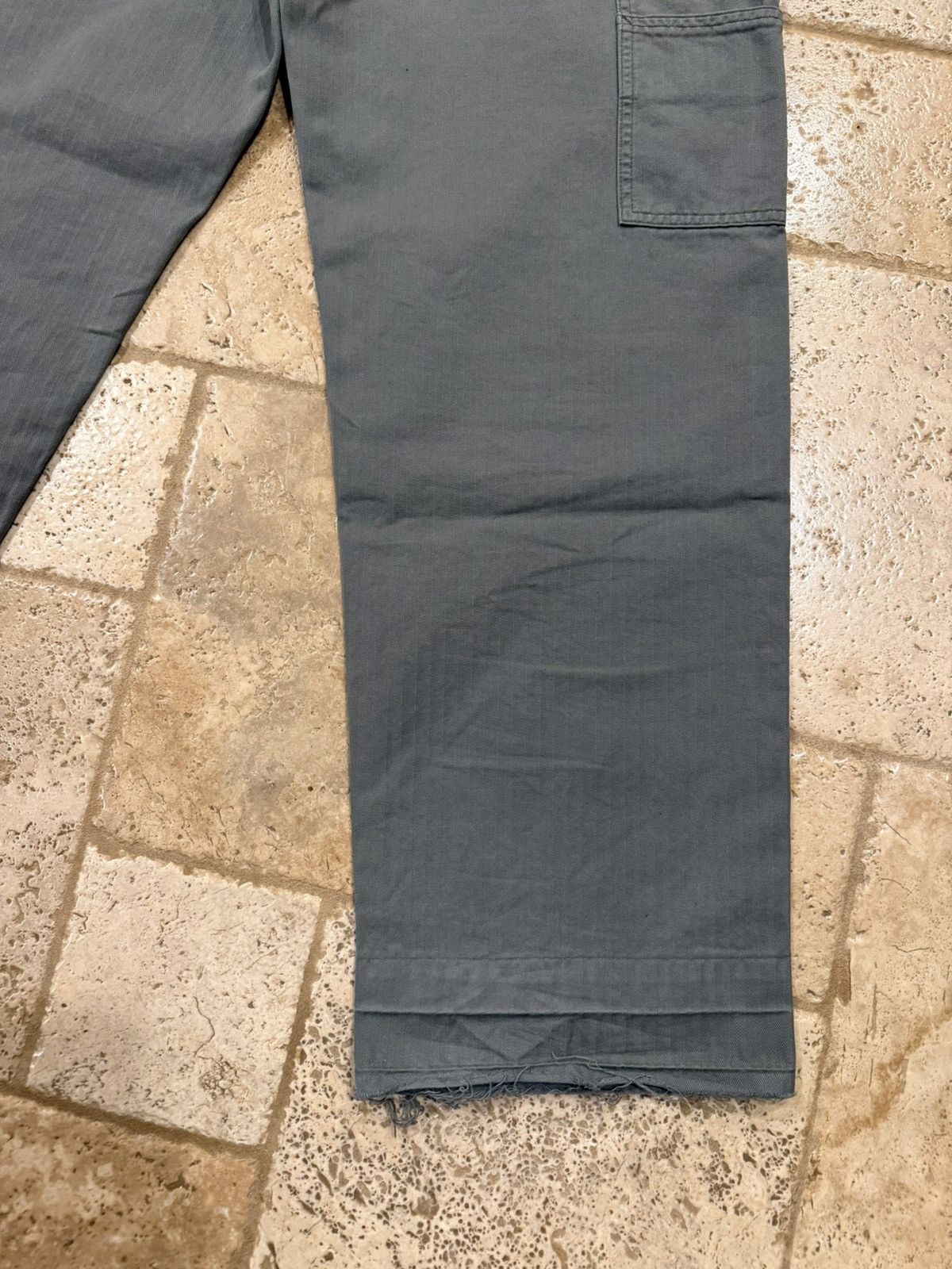 Maison Margiela Maison Margiela 5 Pockets Harringbone Striped Gray Trousers Size US 32 / EU 48 - 6 Thumbnail