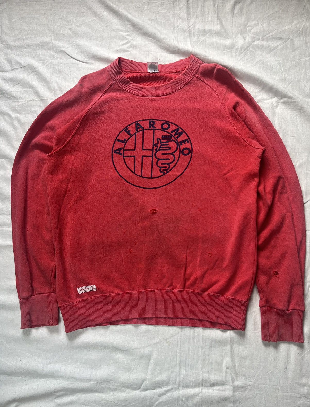 NASCAR Alfaromeo Distressed Sweatshirt Big Logo Size US L / EU 52-54 / 3 - 9 Thumbnail