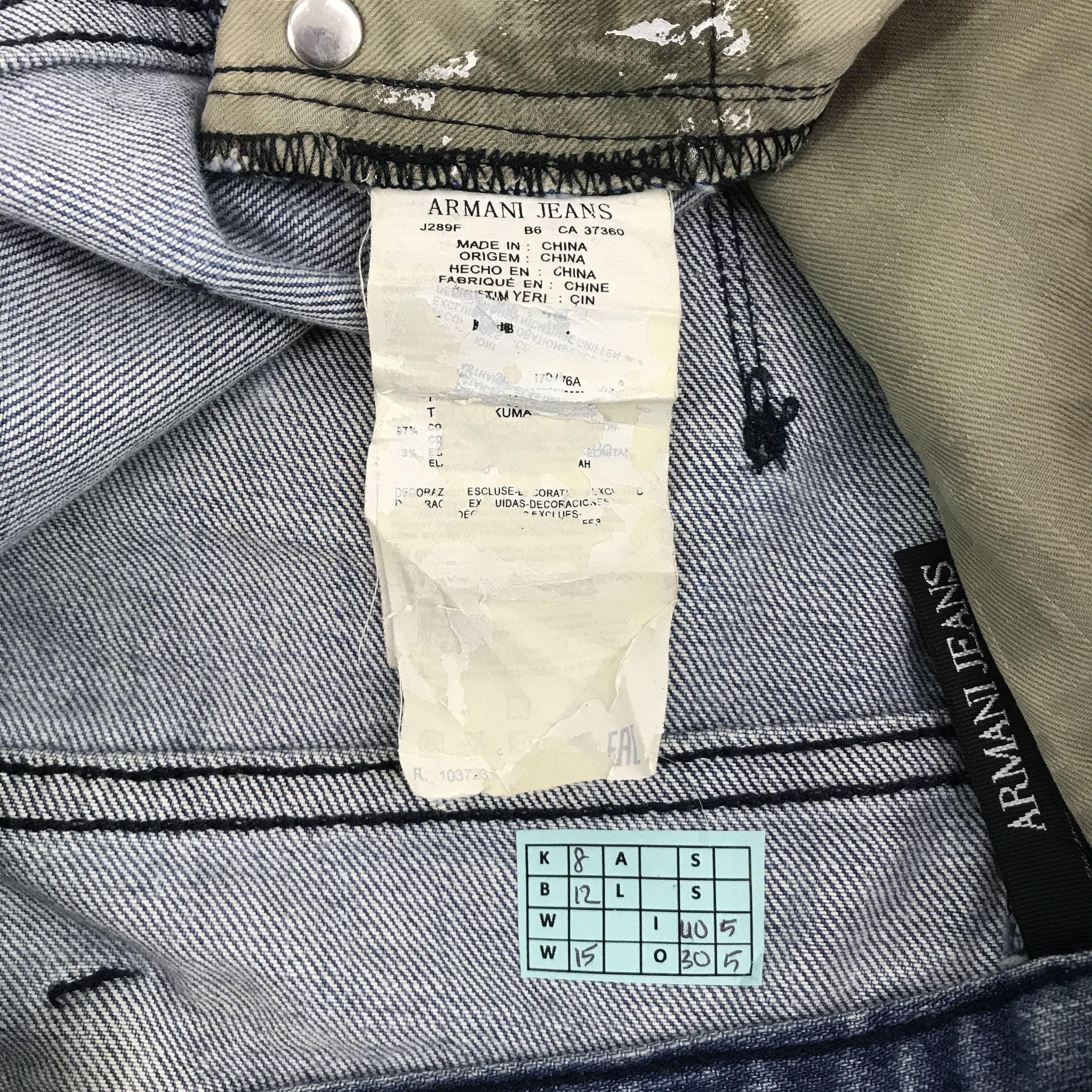 Armani × Giorgio Armani ARMANI JEANS DISTRESSED DESIGN DENIM JEANS Size US 30 / EU 46 - 14 Thumbnail