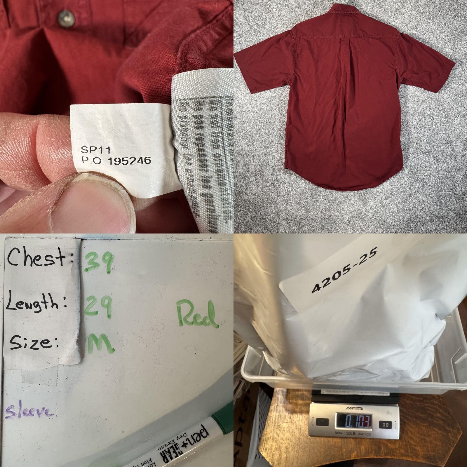 Carhartt Carhartt Shirt Mens Medium Red Short Sleeve Button Front Workwear Casual Size US M / EU 48-50 / 2 - 8 Thumbnail
