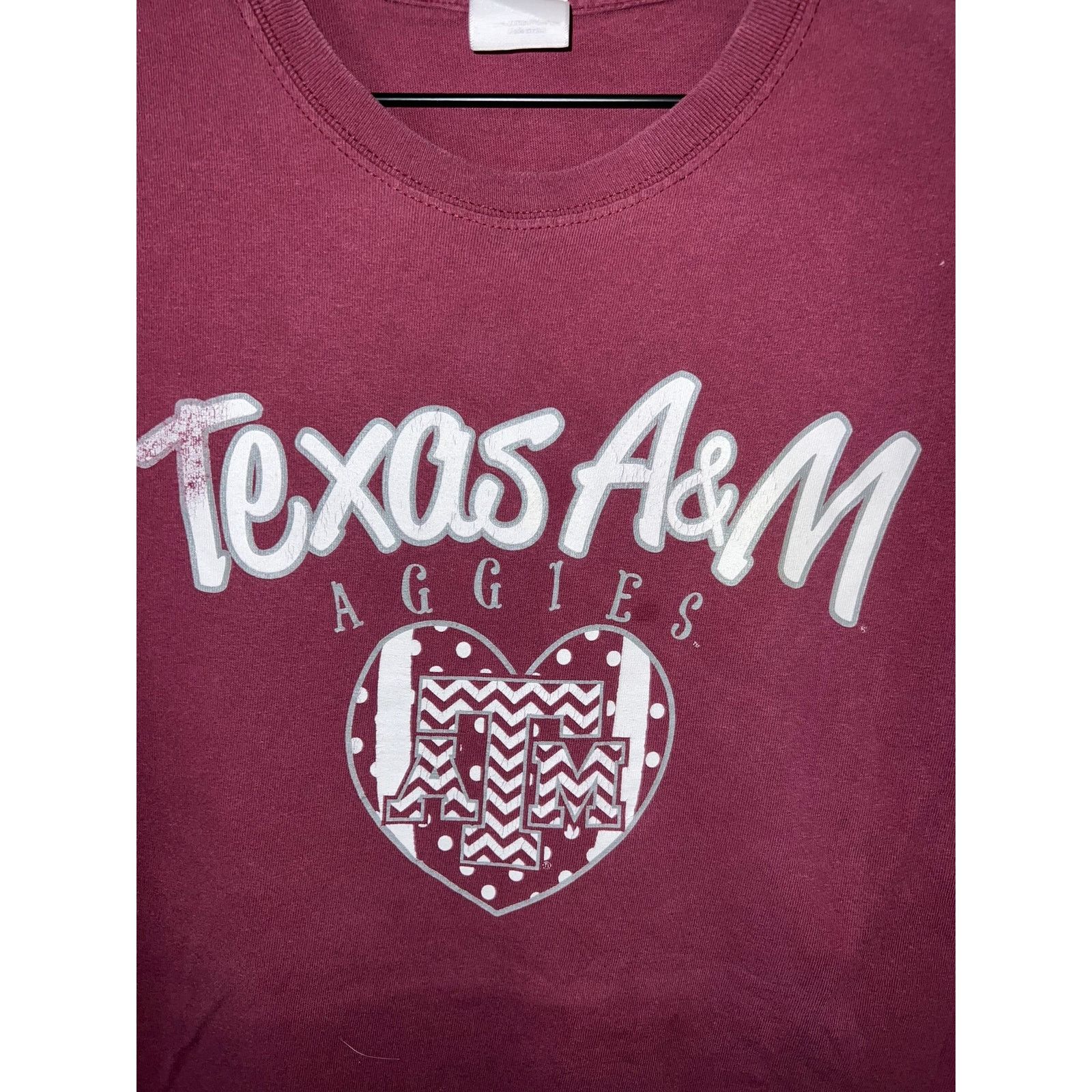 Gildan Vintage Texas A&M Aggies Shirt ATM University College Maroon Size US L / EU 52-54 / 3 - 2 Thumbnail