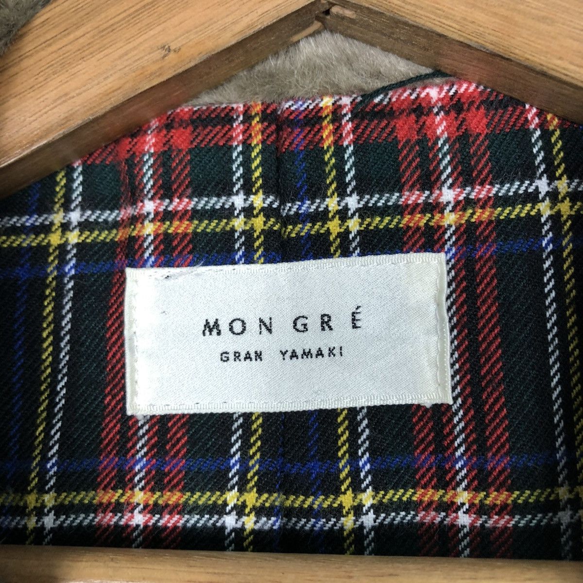 Japanese Brand 🔥VTG LONG JACKET MONGRE BLANKET TARTAN FUR ISSEY MIYAKE Size US M / EU 48-50 / 2 - 18 Thumbnail