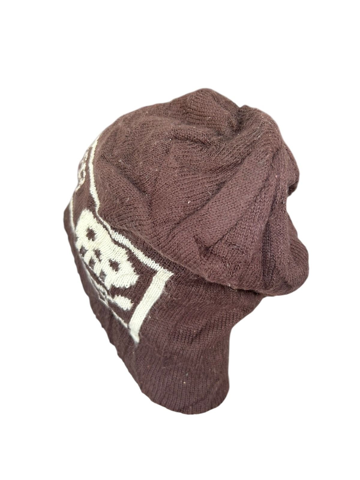Japanese Brand × Kapital × Vintage Skull Danger Sunfaded Style Hairy Beanie Hats Size ONE SIZE - 4 Thumbnail