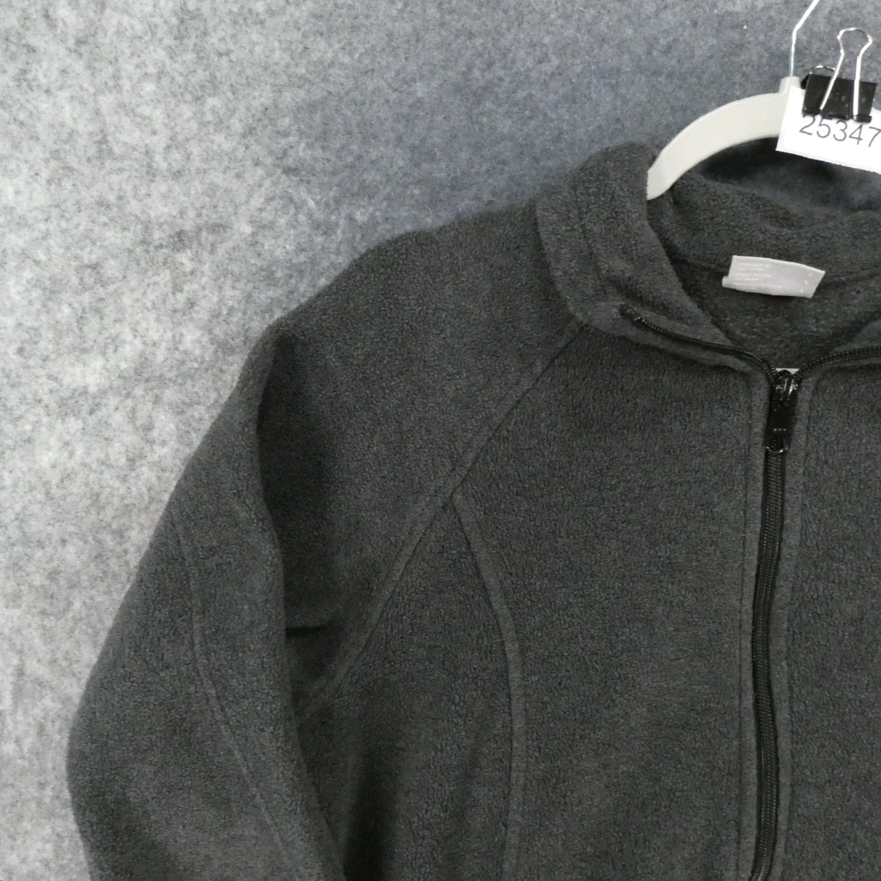 Logo 7 Columbia Jacket Womens Large Gray Zip Up Fleece Pockets Logo Size L / US 10 / IT 46 - 3 Thumbnail