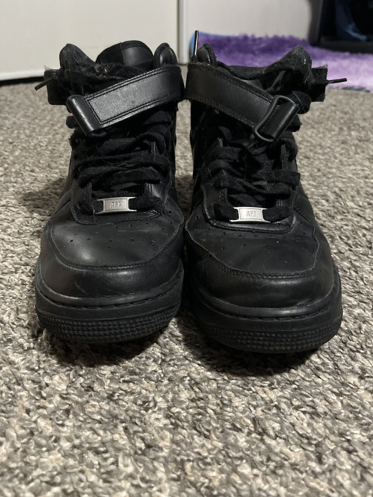 Nike Black Nike AF1 Size US 10 / EU 43 - 2 Thumbnail