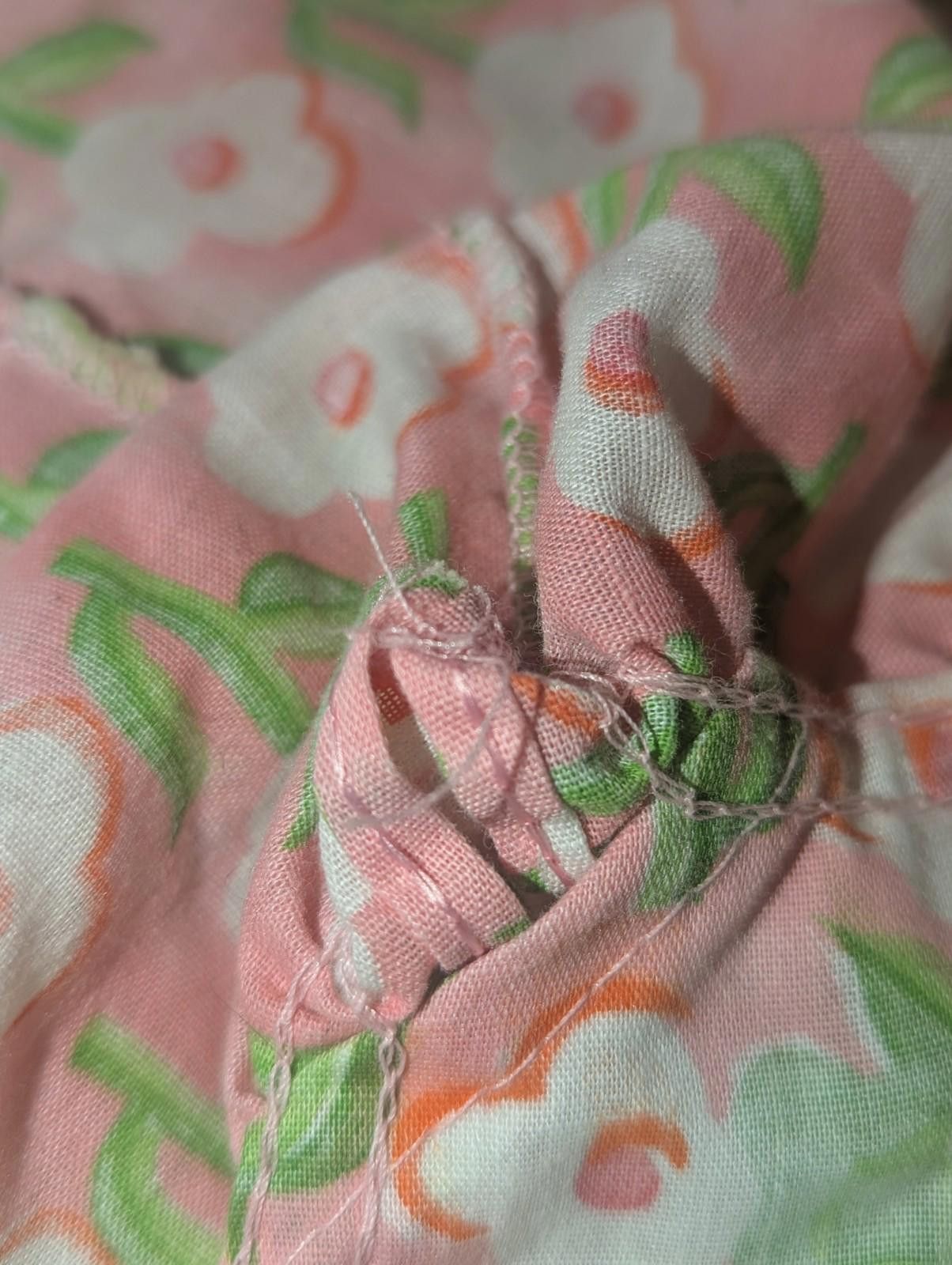 Sears VTG 70s Sears Pink Holly Hobbie Twin Comforter w/Dust Ruffle Size ONE SIZE - 4 Thumbnail