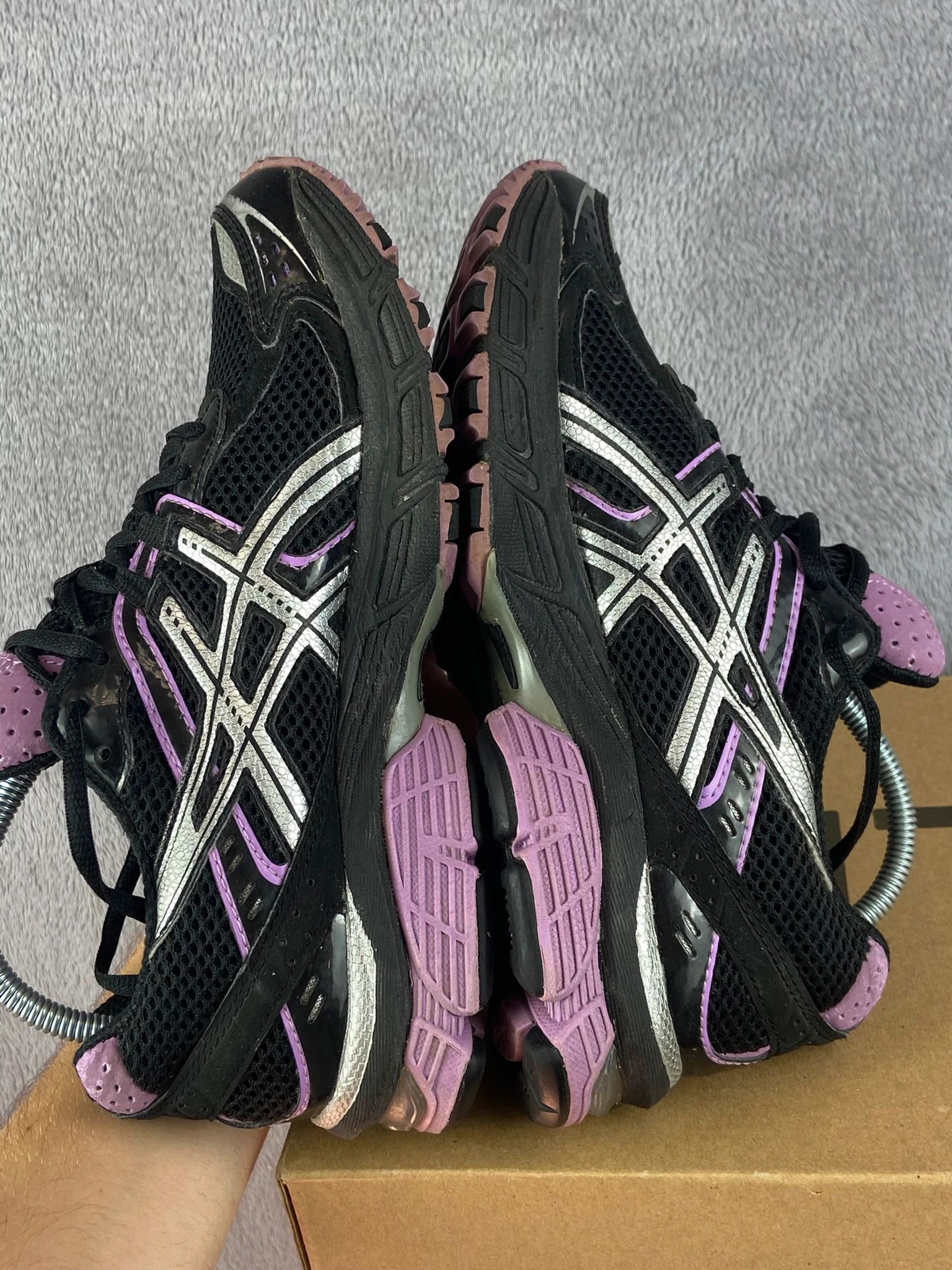 Asics Asics sneakers black pink gel retro running Size US 5 / EU 37 - 10 Thumbnail