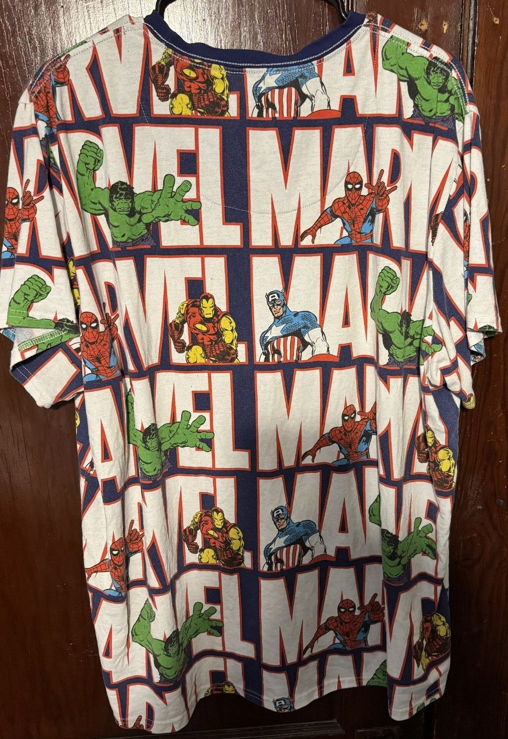 Marvel Comics Captain America Marvel Avengers T-Shirt Men's Sz 2XL Blue Size US XL / EU 56 / 4 - 2 Thumbnail