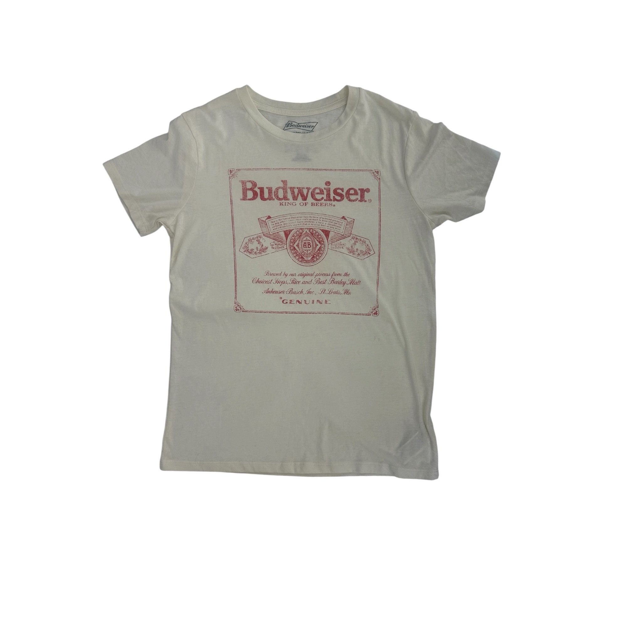 Budweiser Budweiser Menswear Retro Graphic Tee Small Cream Vintage Log Size US S / EU 44-46 / 1 - 3 Thumbnail