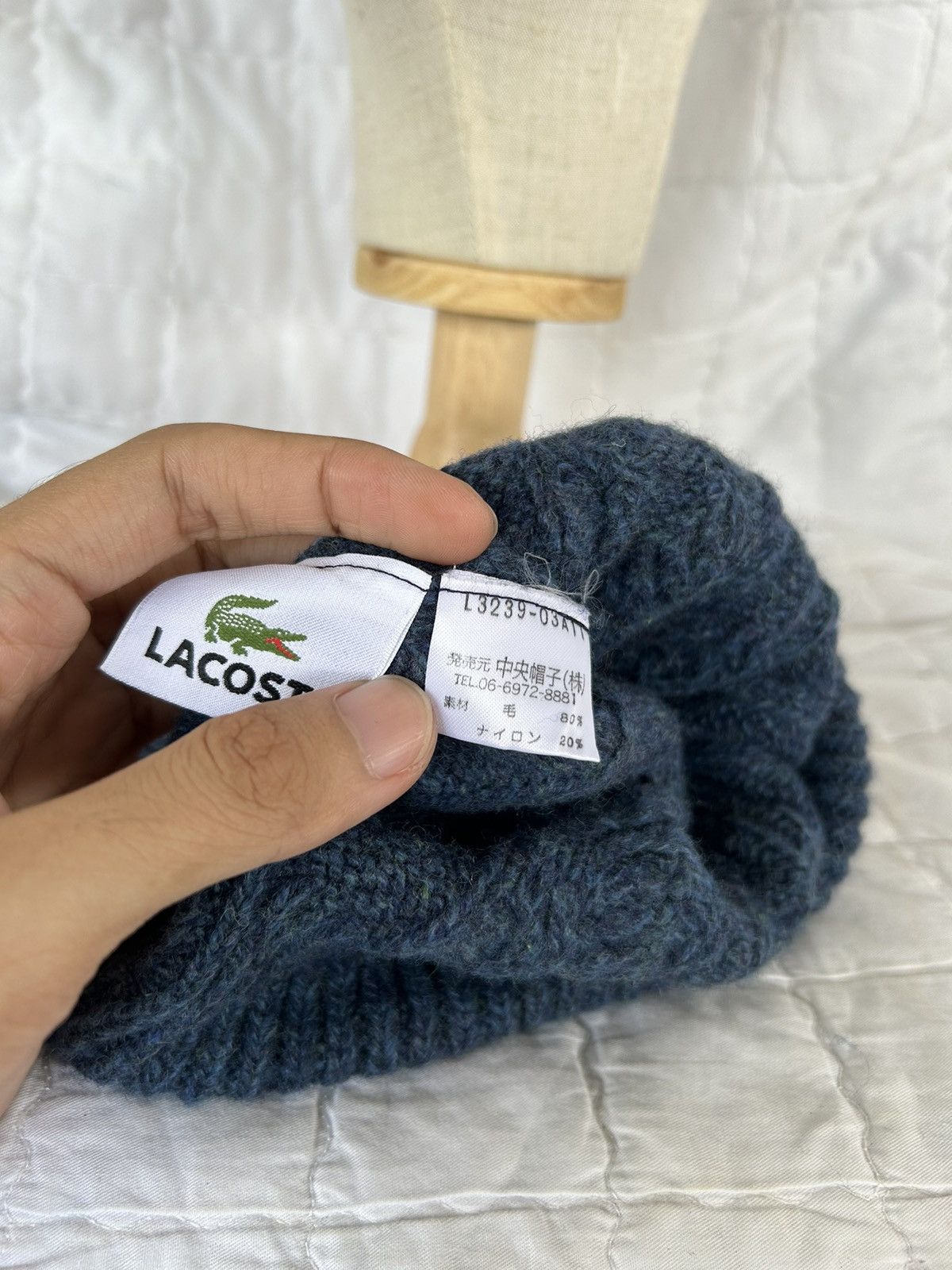 Japanese Brand × Lacoste LACOSTE Beanie Hats Nice 🔥🔥 Size ONE SIZE - 4 Thumbnail