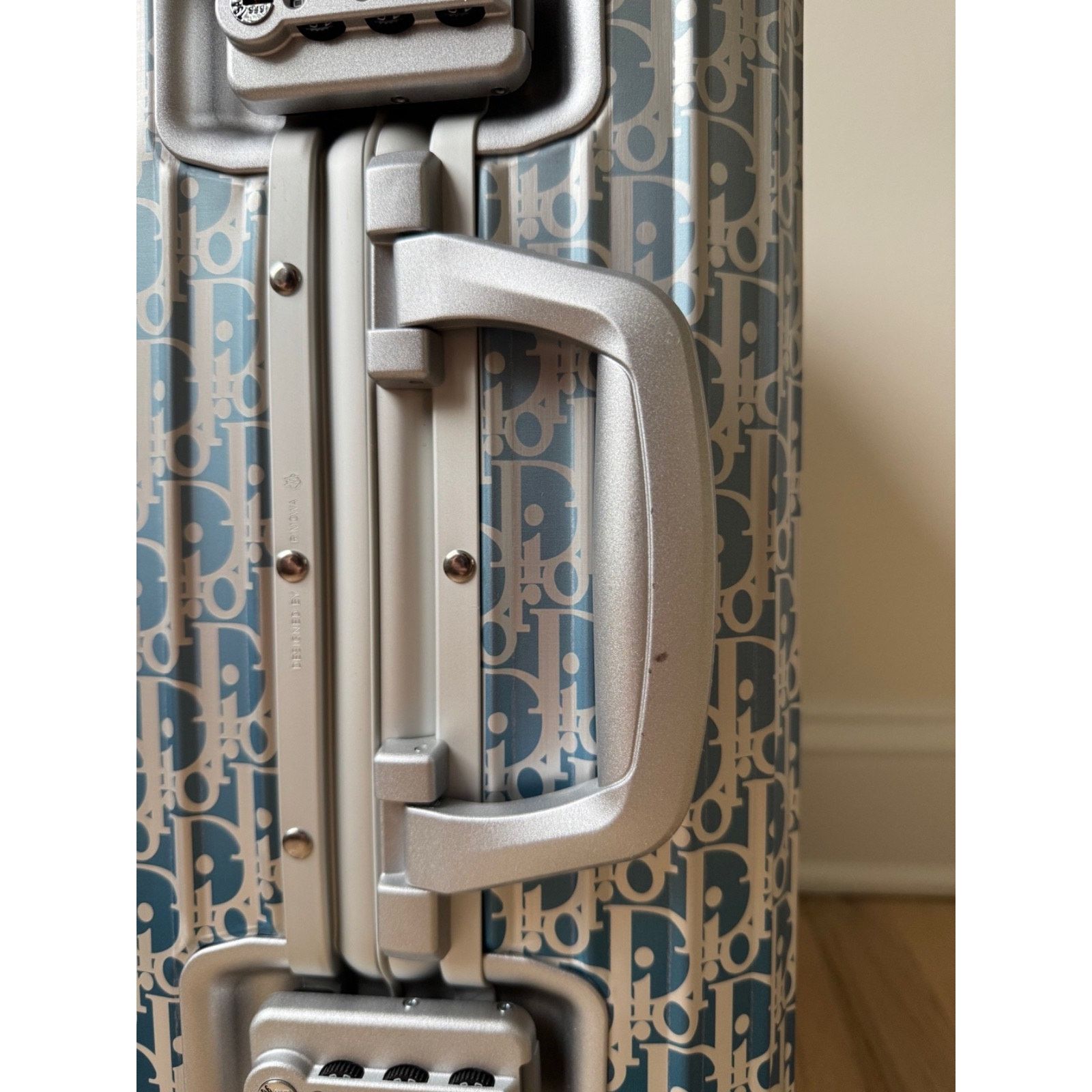 Dior Dior x Rimowa 4-Wheel Cabin Suitcase Aluminium Silver Size ONE SIZE - 12 Thumbnail
