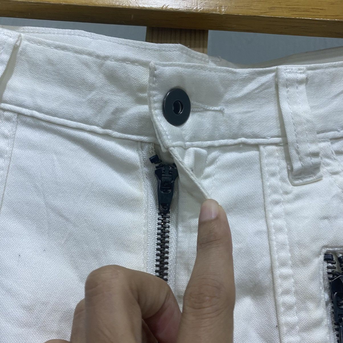 If Six Was Nine Archive White Multi-Zipper Bondage Cargo Pants Y2K Cyber Size US 30 / EU 46 - 10 Thumbnail