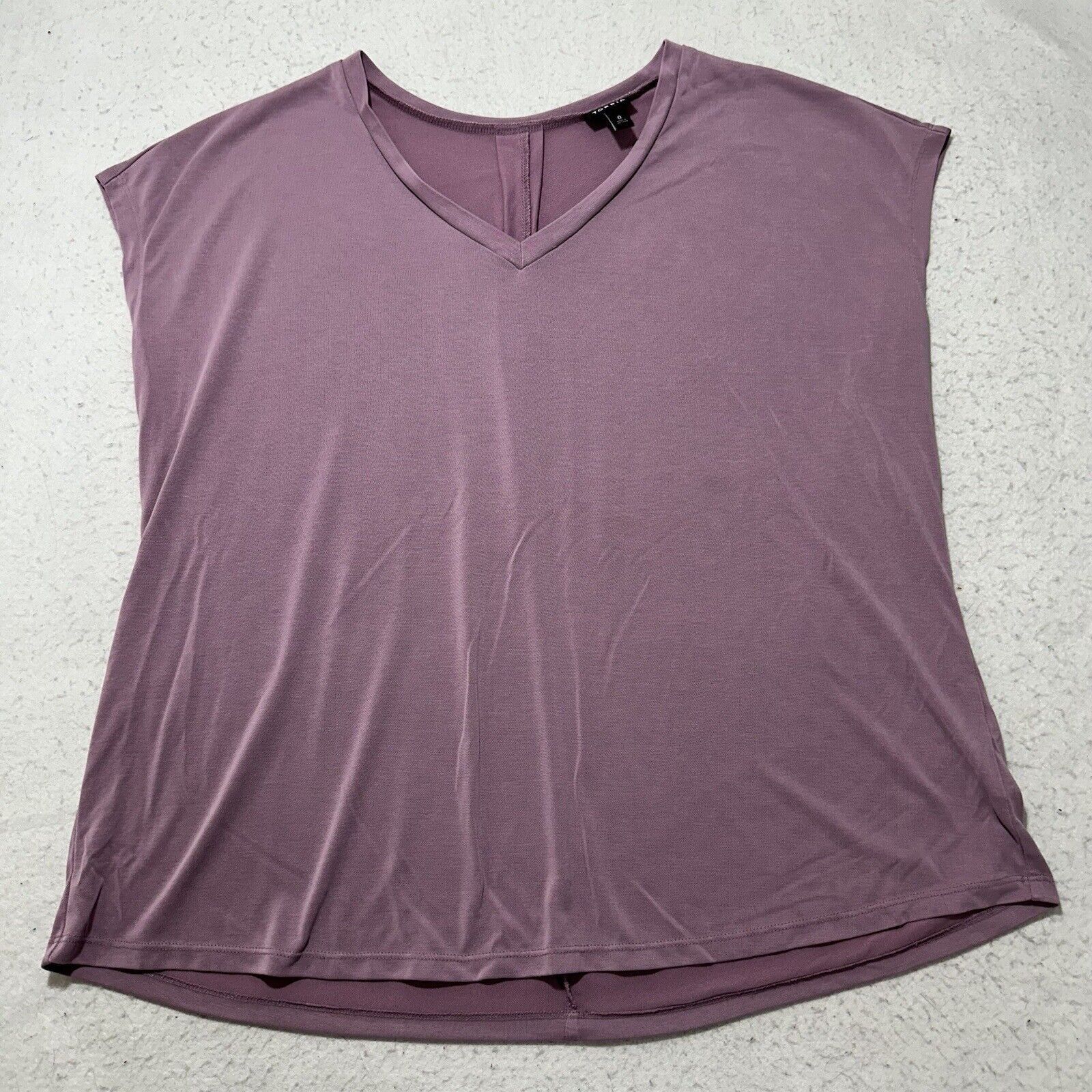Other Torrid 0X Short Sleeve V-Neck Mauve Purple Pullover Top Size XL / US 12-14 / IT 48-50 - 1 Thumbnail