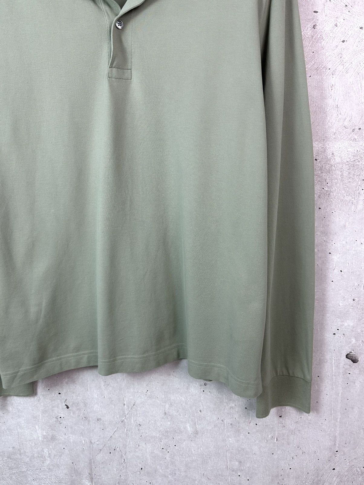 Arket Arket Light Green Cotton Long Sleeve Men’s Polo Size US L / EU 52-54 / 3 - 6 Thumbnail