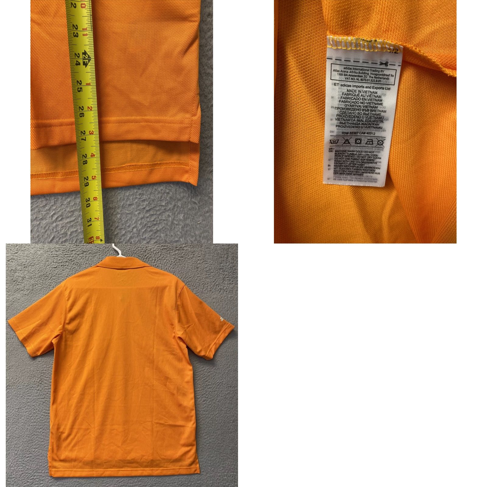 Adidas adidas Golf Polo Shirt Mens Orange Short Sleeve S Performance /110-29 Size US S / EU 44-46 / 1 - 8 Thumbnail