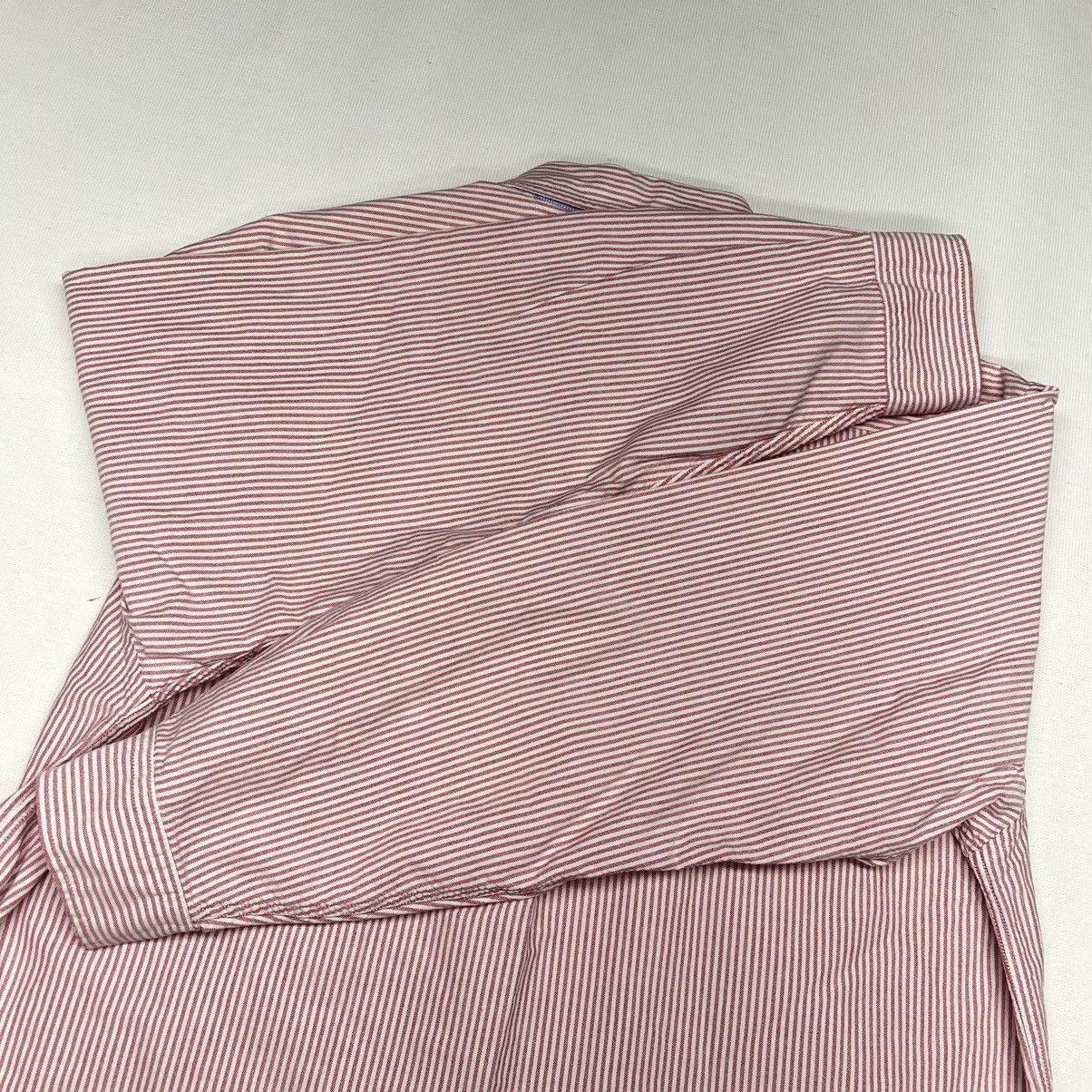 Tommy Hilfiger × Vintage VTG Tommy Hilfiger Button Down Shirt White Red Striped Size US L / EU 52-54 / 3 - 13 Thumbnail