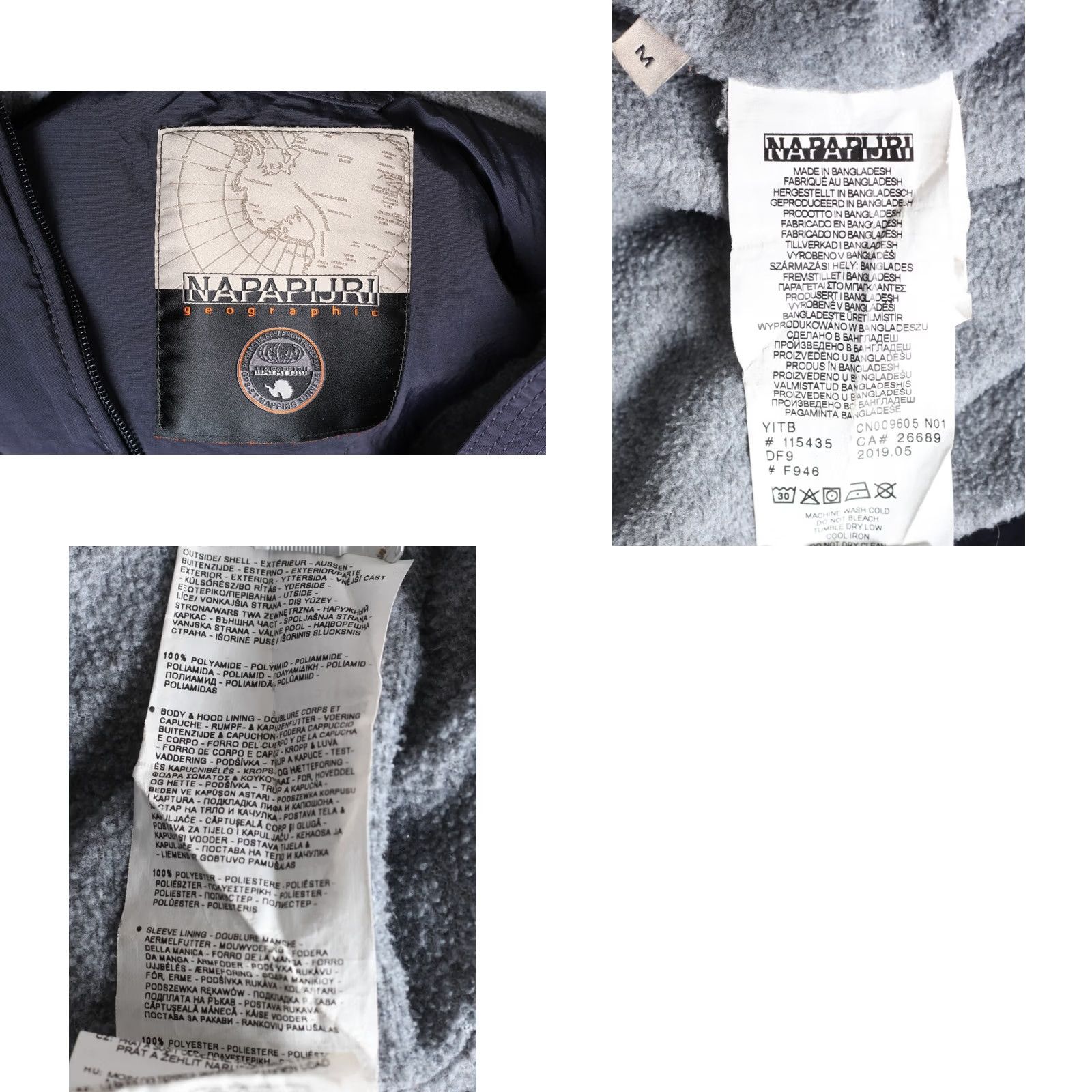 Napapijri NAPAPIJRI Rainforest Hooded Anorak Jacket Men Size M Blue Designer Ski Winter Size US M / EU 48-50 / 2 - 8 Thumbnail